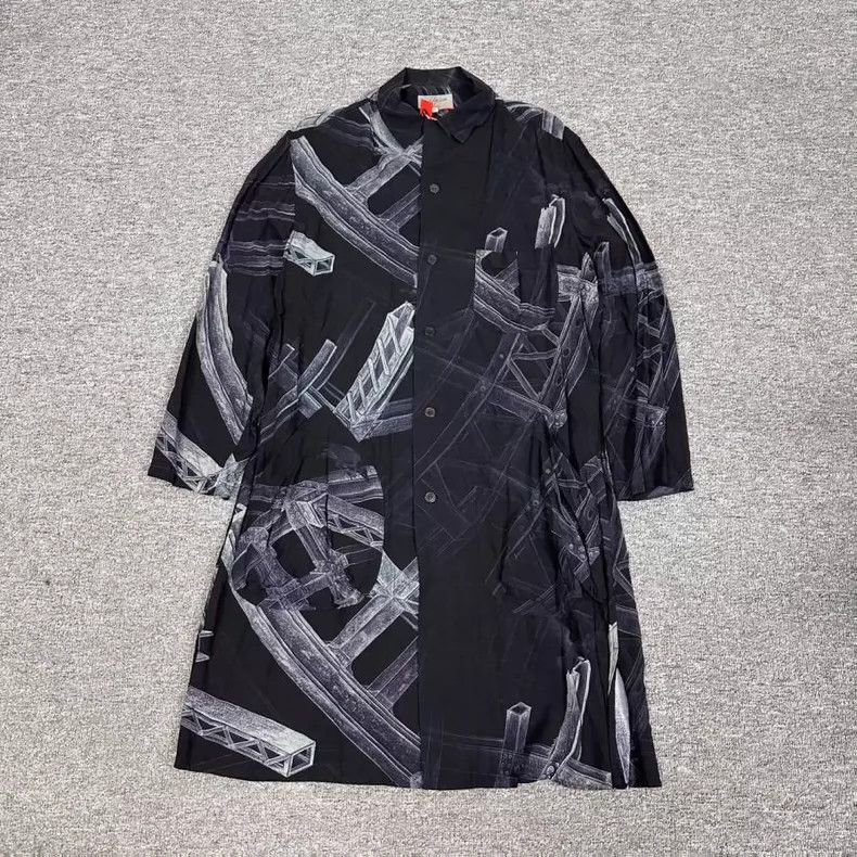 Yohji Yamamoto Yohji Yamamoto Steel Crow Long Shirt 2502-Nextarrow Size US M / EU 48-50 / 2 - 1 Thumbnail