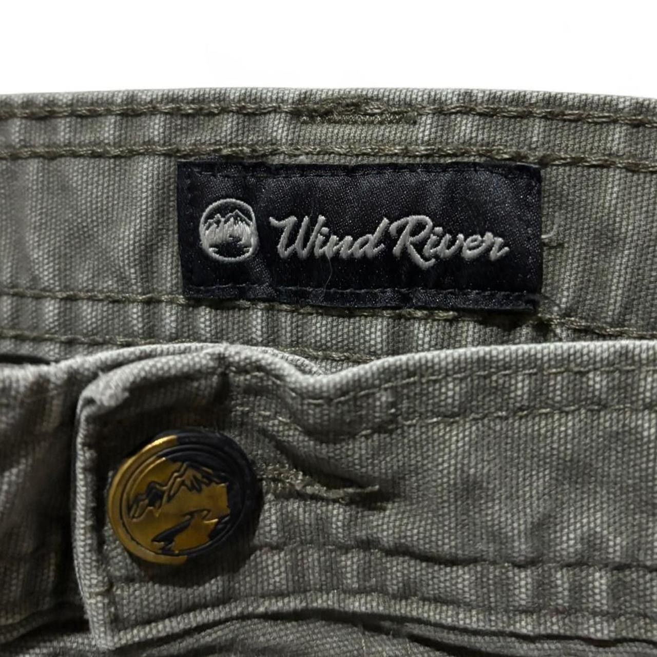 Windriver Vintage Style Khaki Green Cargo Hiking Shorts Size US 43 - 3 Thumbnail