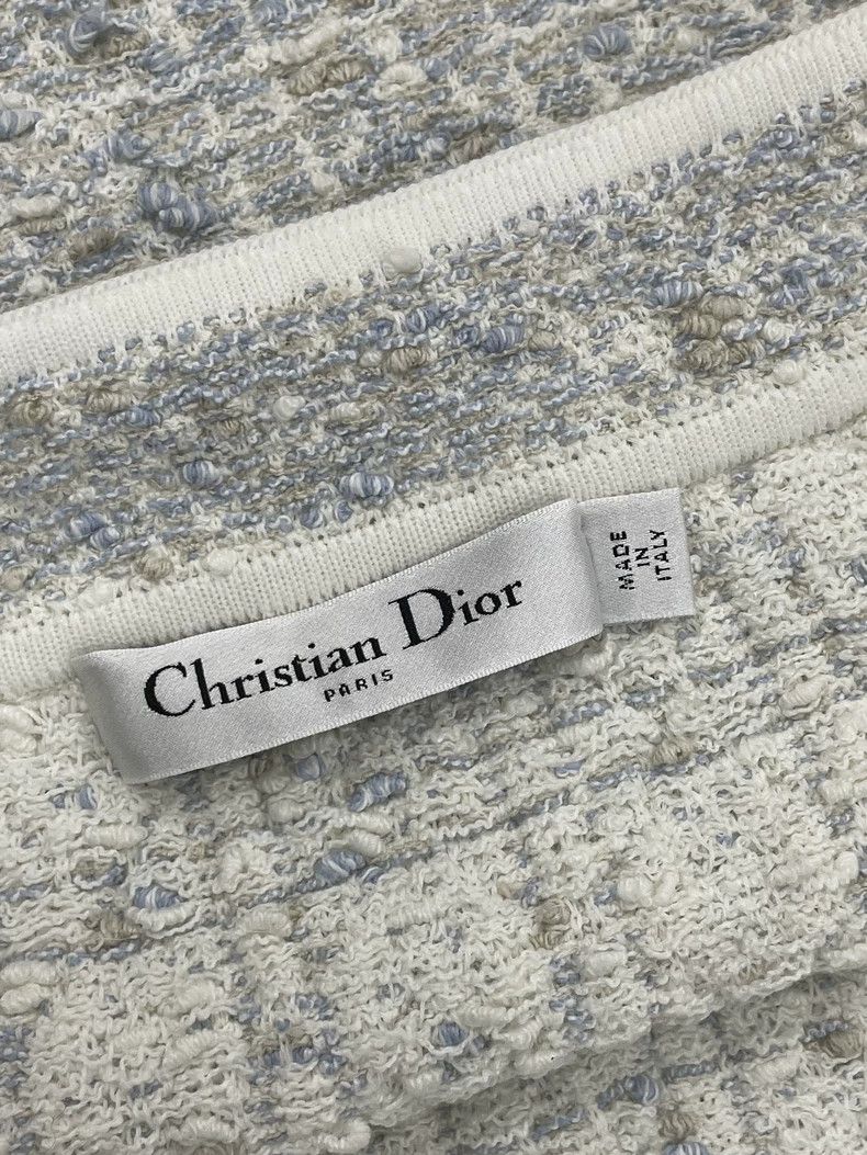 Dior Dior Blue tweed skirt Size 26" / US 2 / IT 38 - 4 Thumbnail