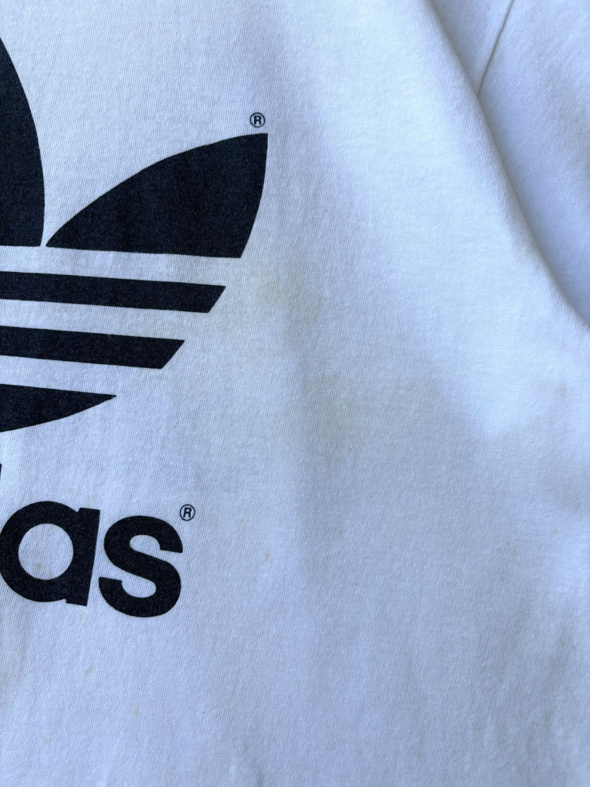 Adidas Vintage 80s Adidas Trefoil Double Sided Print Tee Size US M / EU 48-50 / 2 - 9 Thumbnail