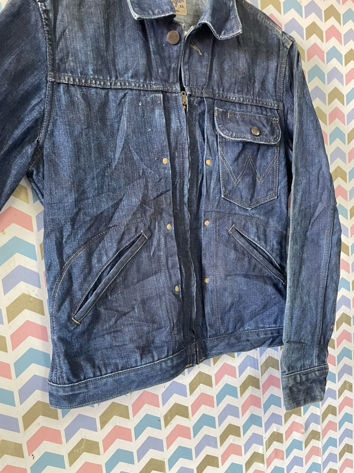 Wrangler Vintage 70-80s Wrangler Tipe one Single Pocket Size US S / EU 44-46 / 1 - 5 Thumbnail