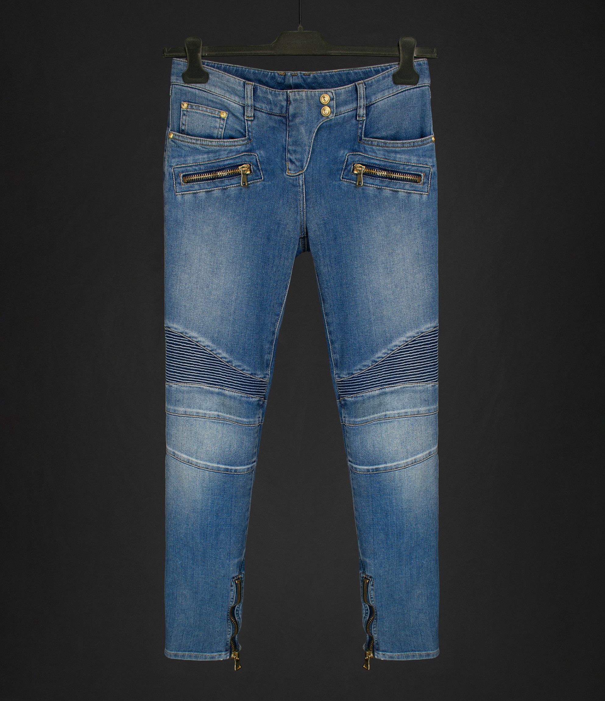 Balmain Blue Western Bootcut Jeans