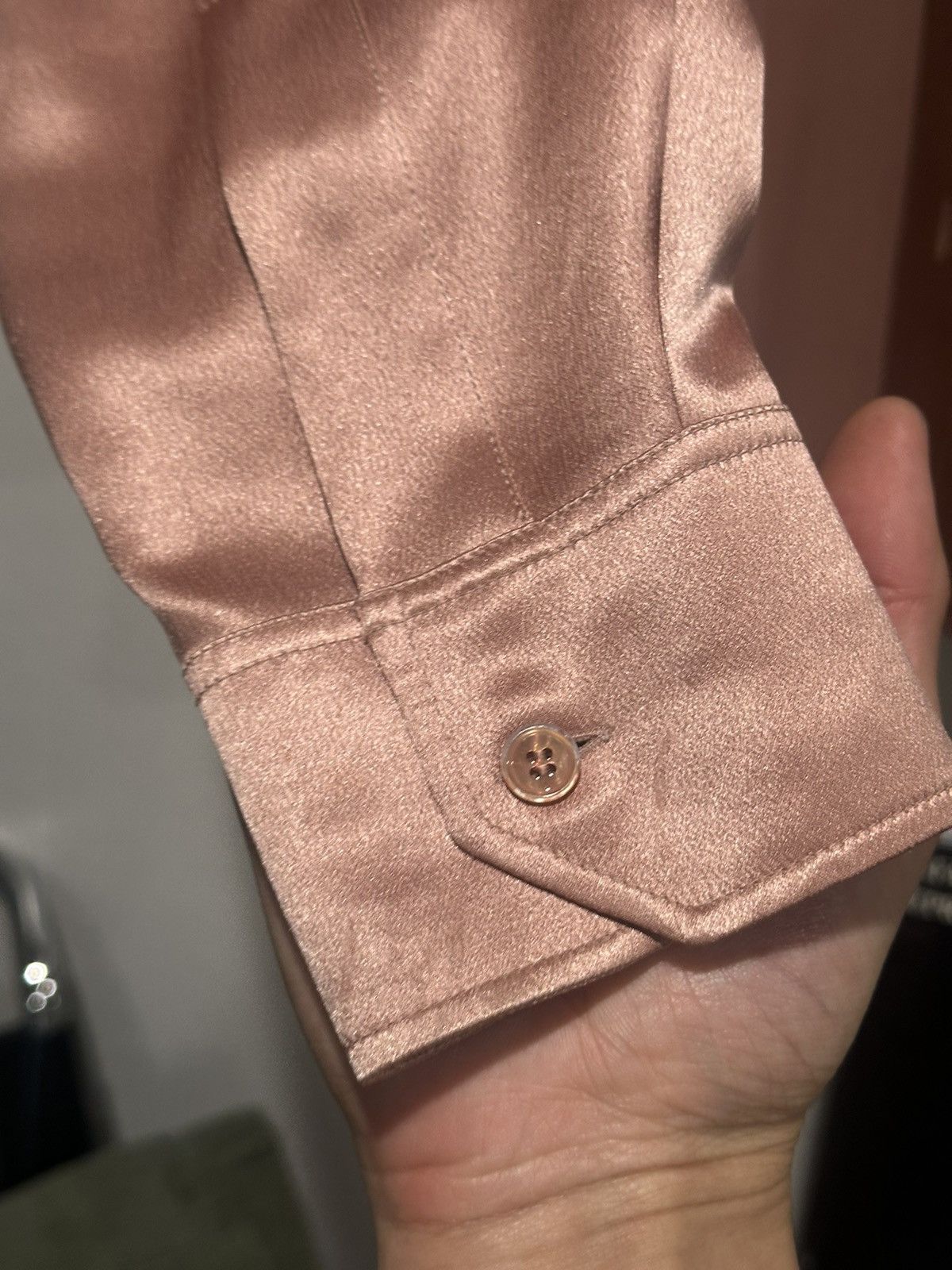 Celine × Hedi Slimane $1500 Satin Silk Loose Shirt 37 Size US S / EU 44-46 / 1 - 5 Thumbnail