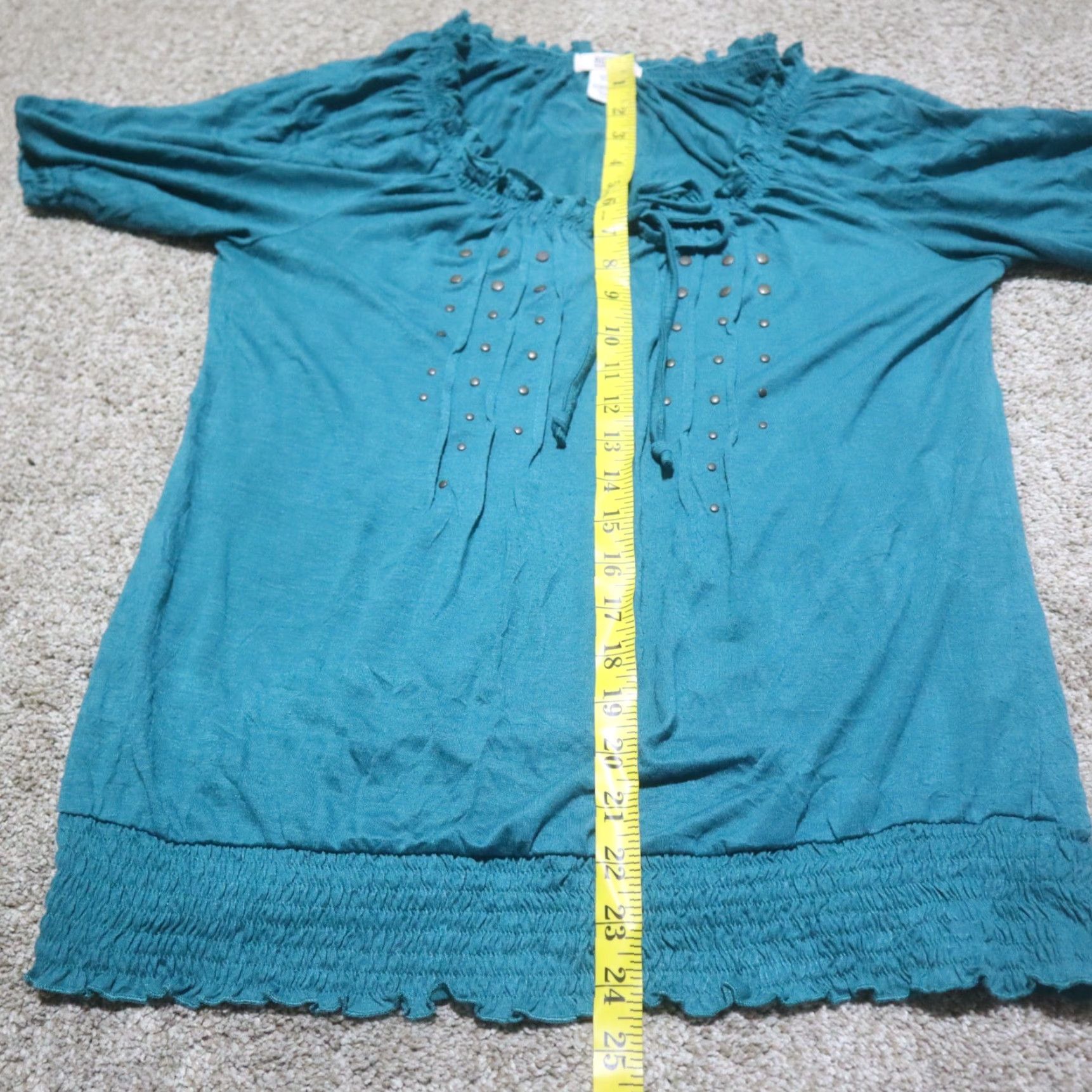 Route 66 Route 66 Shirt Women XL Light Blue Blouse Star Pattern 100% Cotton Vintage? No. Size XL / US 12-14 / IT 48-50 - 6 Thumbnail