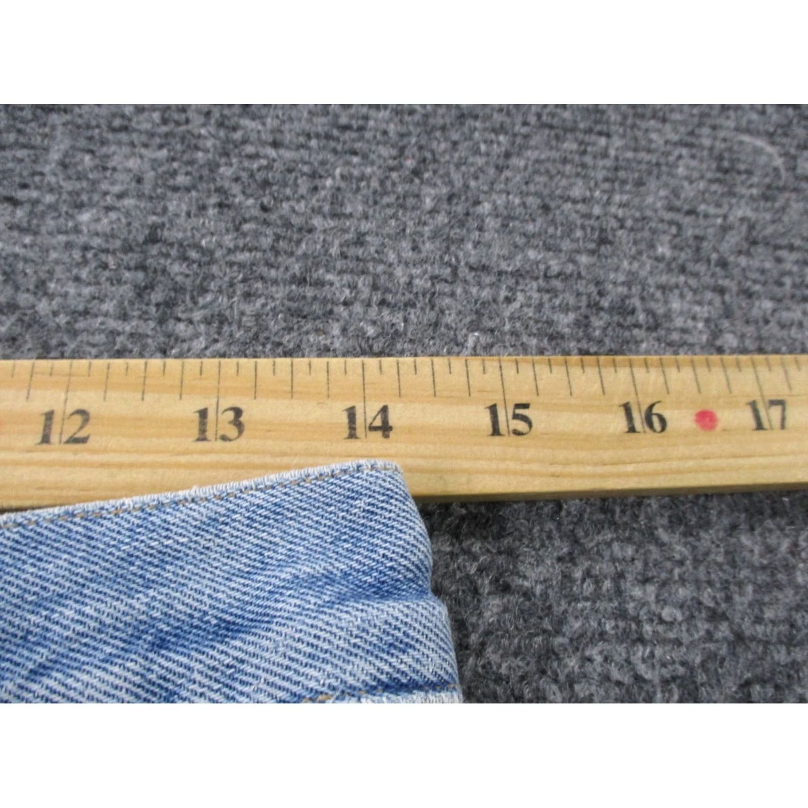 Agolde AGOLDE Jeans Womens 26 Mid Rise Straight Loose Fit Distressed Denim Blue 28in Inseam Regular Stretch Pants Womens Jeans Size 28" / US 6 / IT 42 - 6 Thumbnail