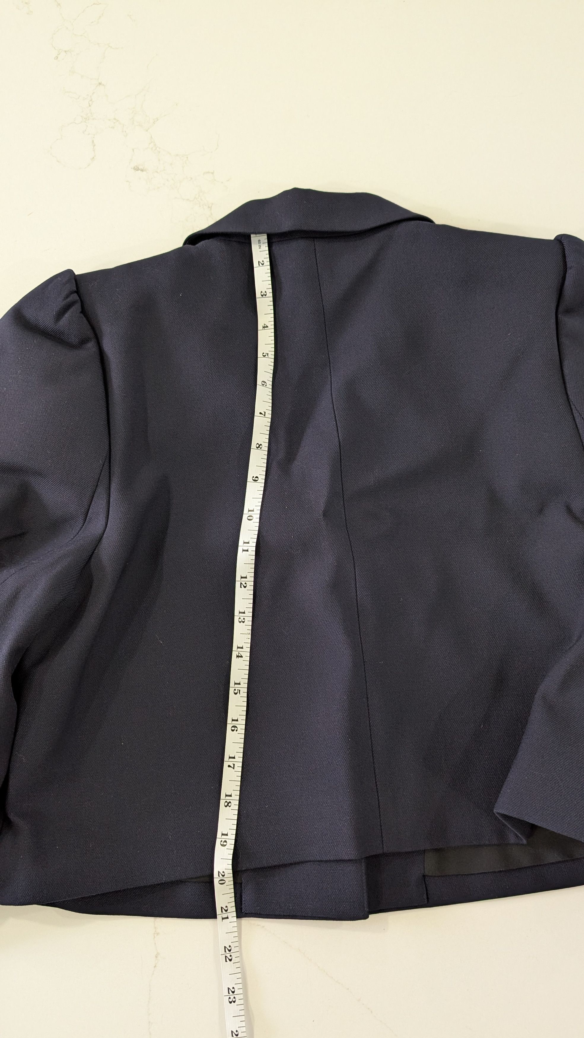 Shushu/Tong SHUSHU/TONG Cropped Puff Sleeve Blazer XL Size XL / US 12-14 / IT 48-50 - 10 Thumbnail