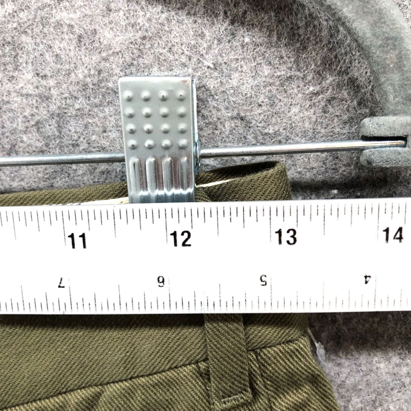 Uniqlo Uniqlo Ines De La Fressange Cotton Wide Leg Pants Womens 0 Army Green High Rise Chino Twill Pockets Relaxed Size 25" / US 0 / IT 36 - 7 Thumbnail