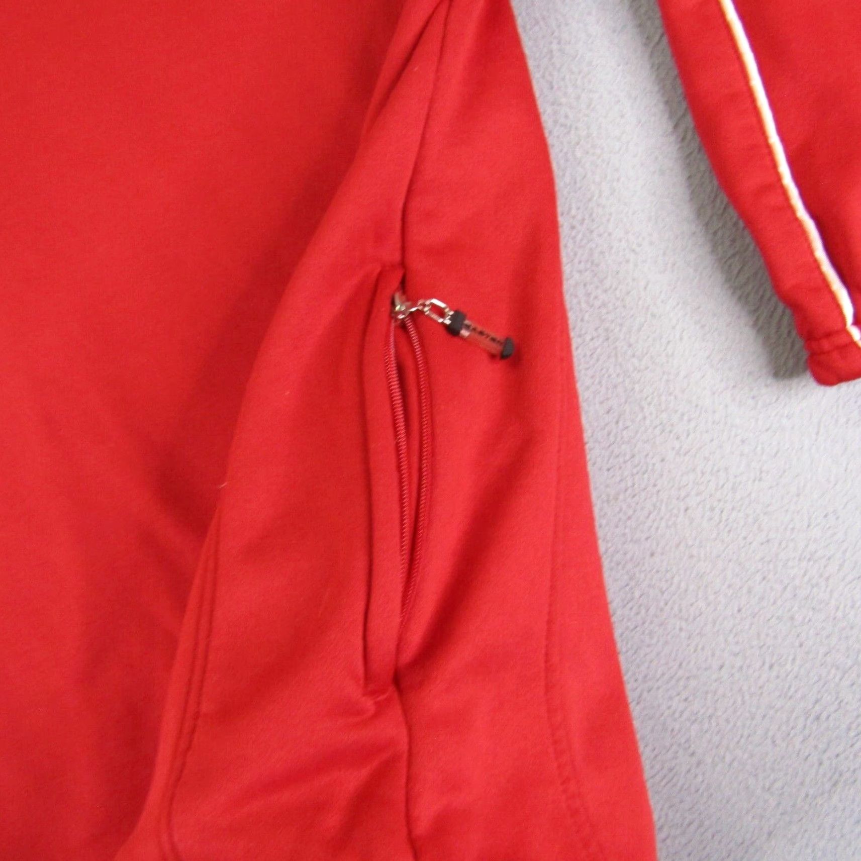 Vintage Easton Sweatshirt Mens XL Red Fleece V-Neck Pullover Baseball Warmup Pockets Logo Size US XL / EU 56 / 4 - 4 Thumbnail