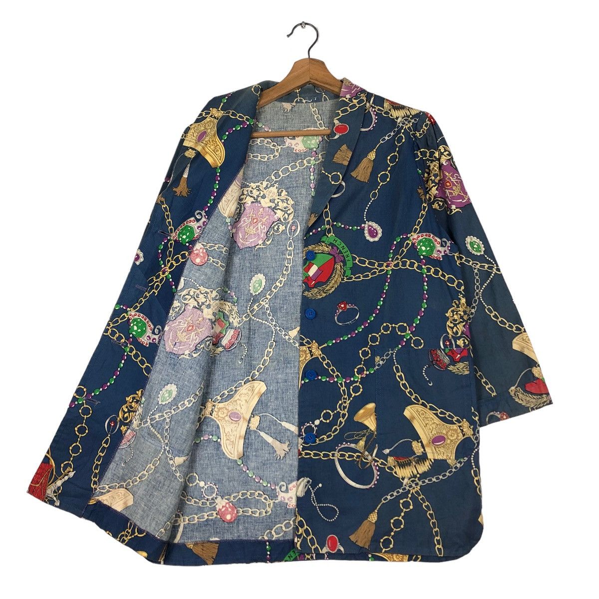 Japanese Brand 🔥Rare Design Work Jacket Double Collar Full Print Design Size US M / EU 48-50 / 2 - 11 Thumbnail