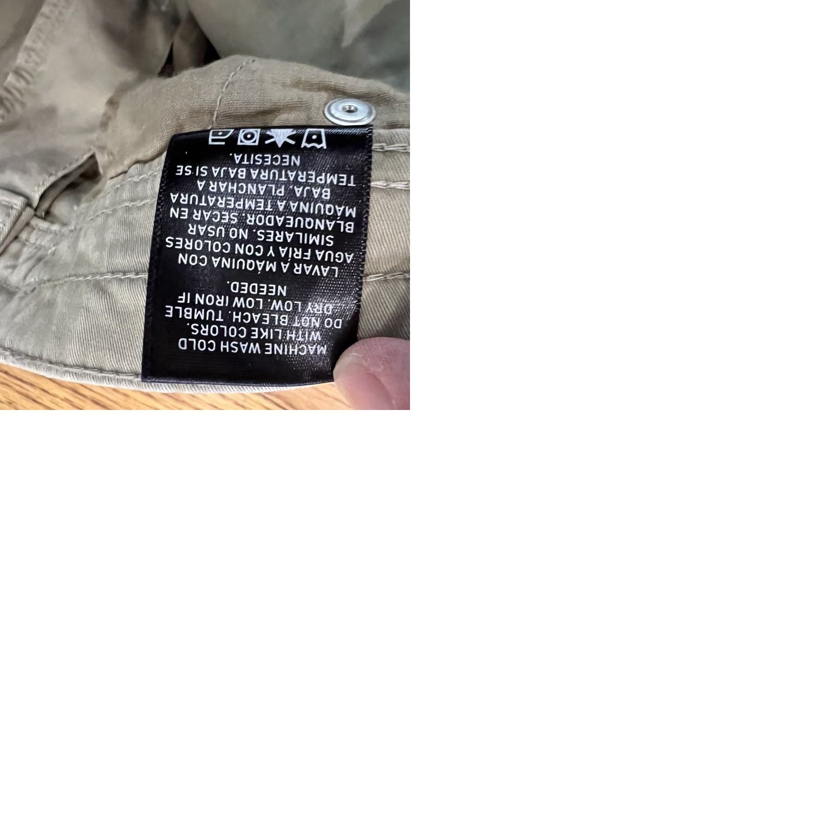 Vintage Swiss Tech Khaki Pants 32x27 Casual Workwear Men Beige Cotton Blend Relaxed Straight 27in Pockets Size US 32 / EU 48 - 10 Thumbnail