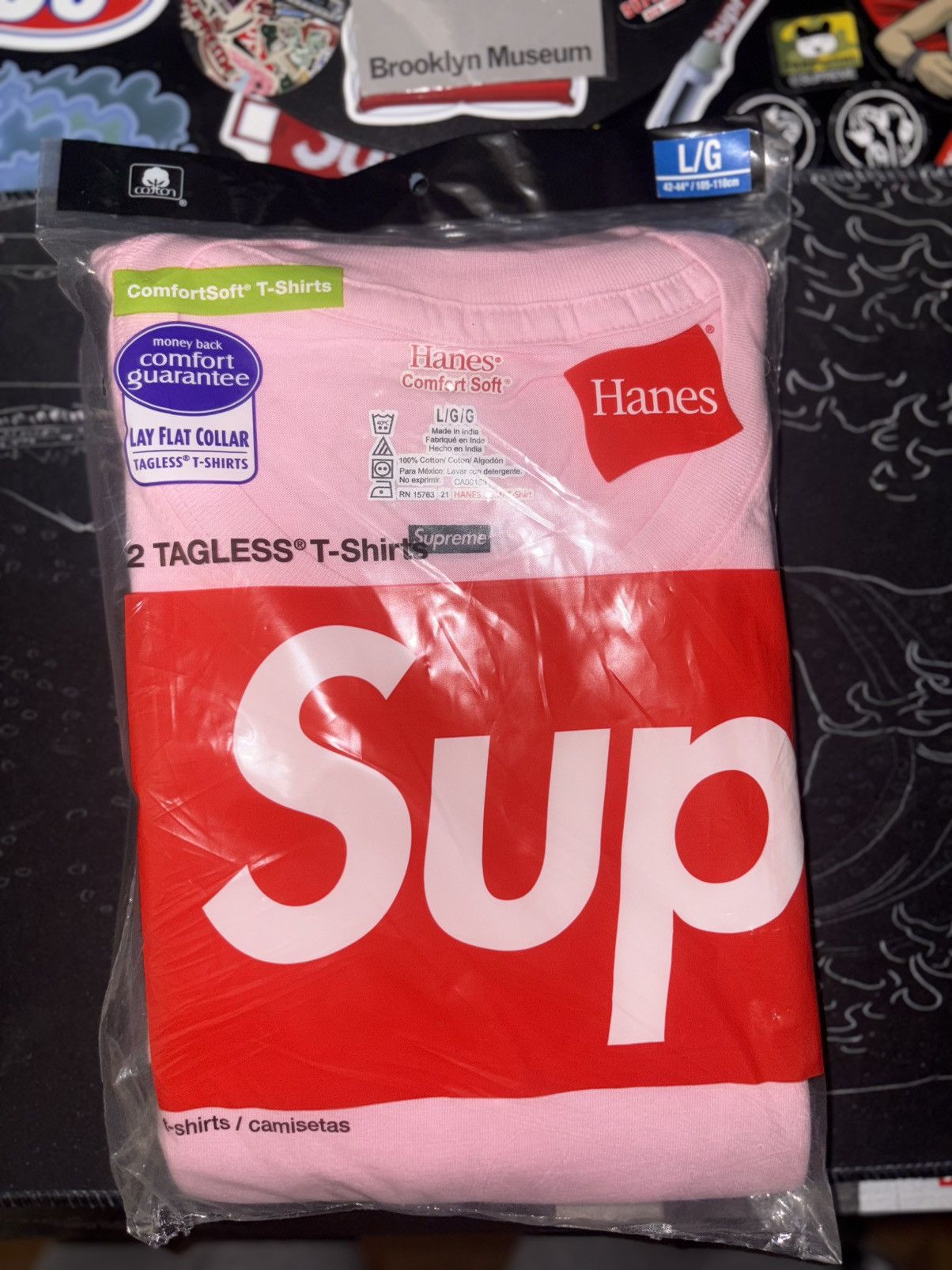 Hanes × Supreme Supreme Hanes Tagless T-shirts (2pack) Size US L / EU 52-54 / 3 - 1 Thumbnail