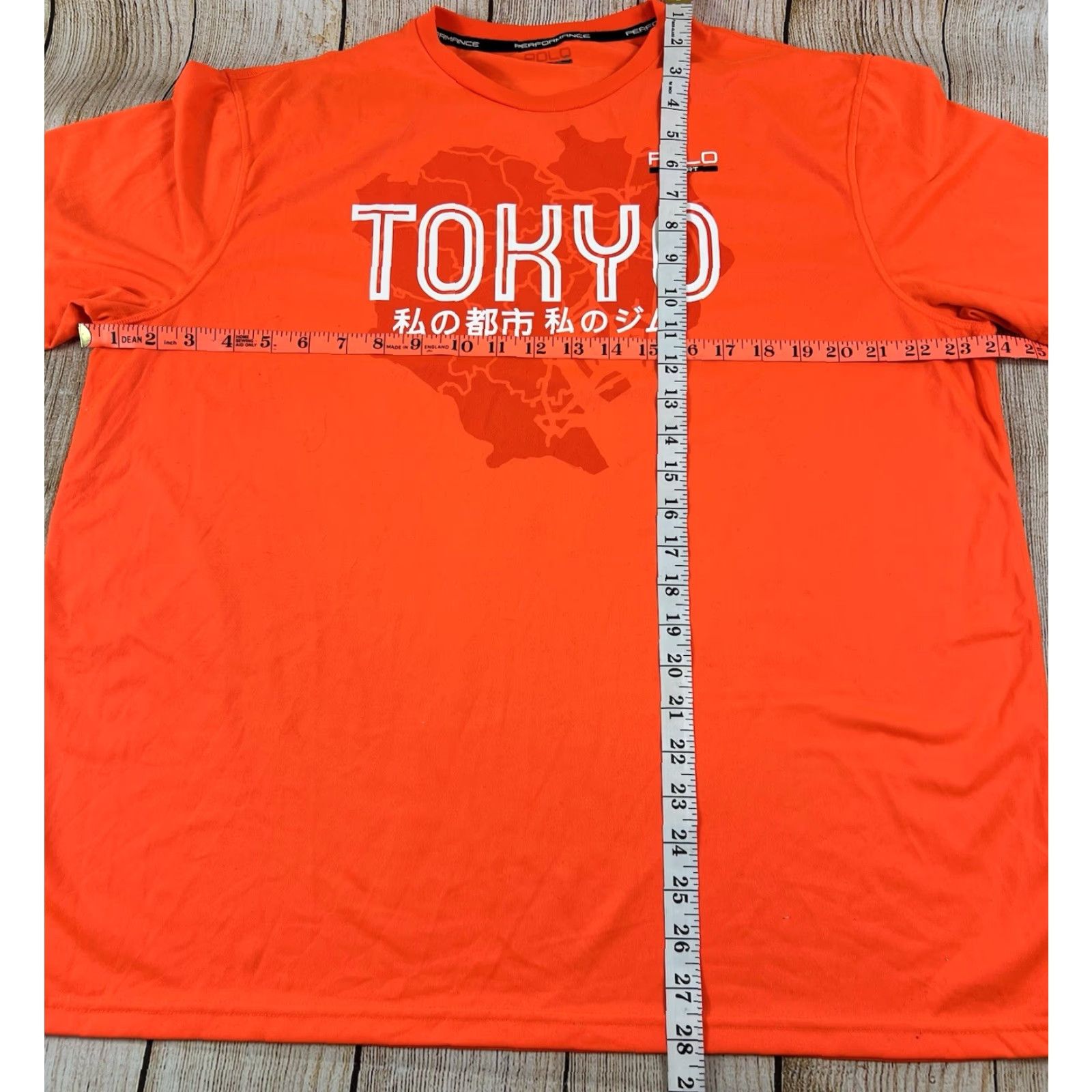 Vintage Polo Sport Tokyo Ralph Lauren Performance Bright Orange Shirt Thermo vent Large Mens Size US L / EU 52-54 / 3 - 3 Thumbnail