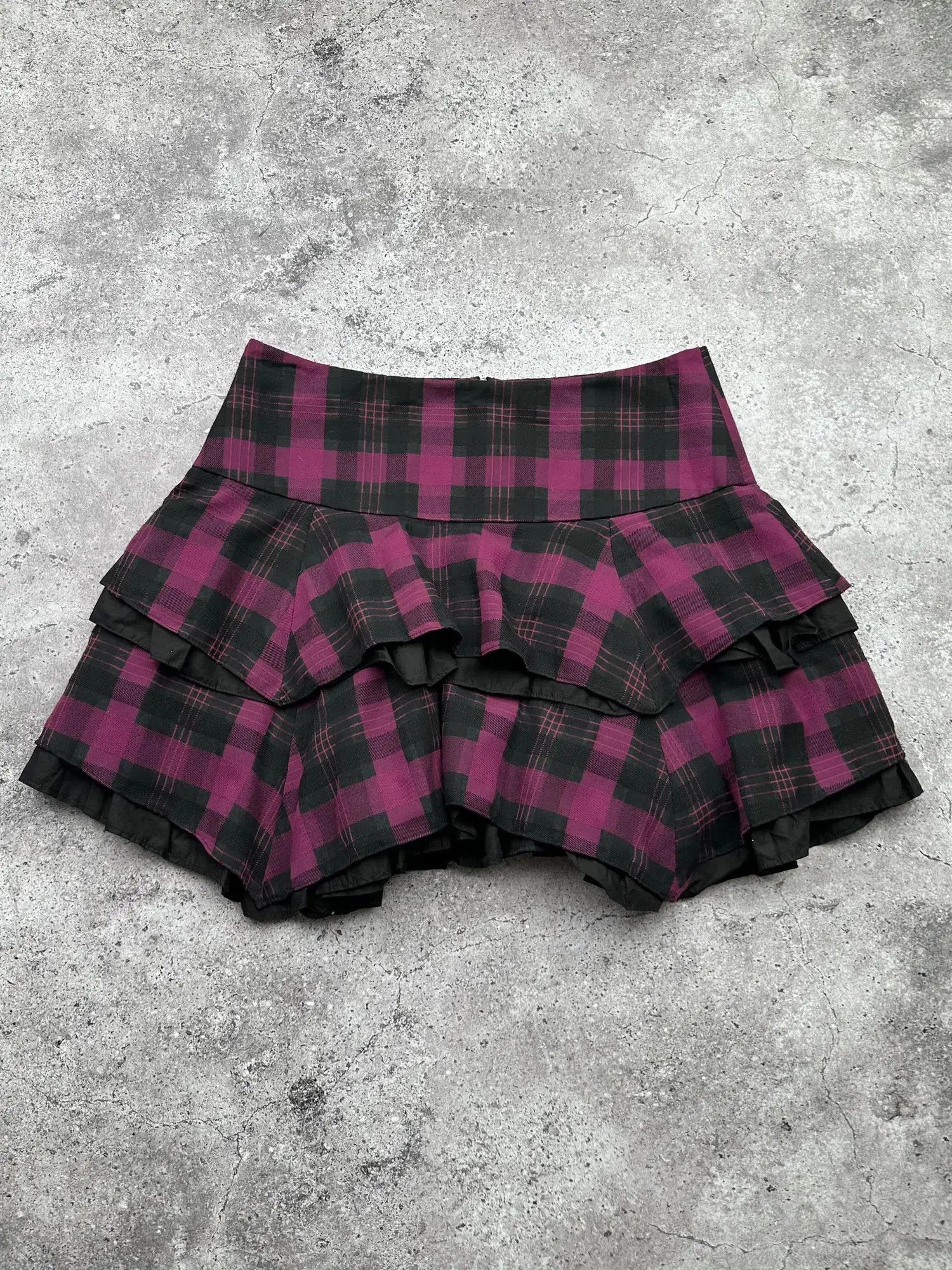Japanese Brand Vintage Assymetry Mini Skirt C91(V194)(E8) Size 28" / US 6 / IT 42 - 1 Thumbnail