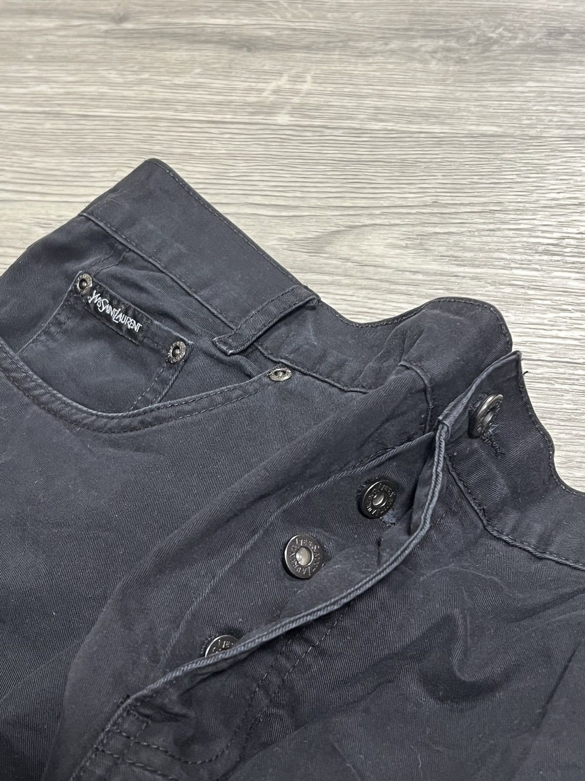 Vintage × Yves Saint Laurent Yves Saint Laurent vintage chino pants YSL jeans black Size US 36 / EU 52 - 6 Thumbnail