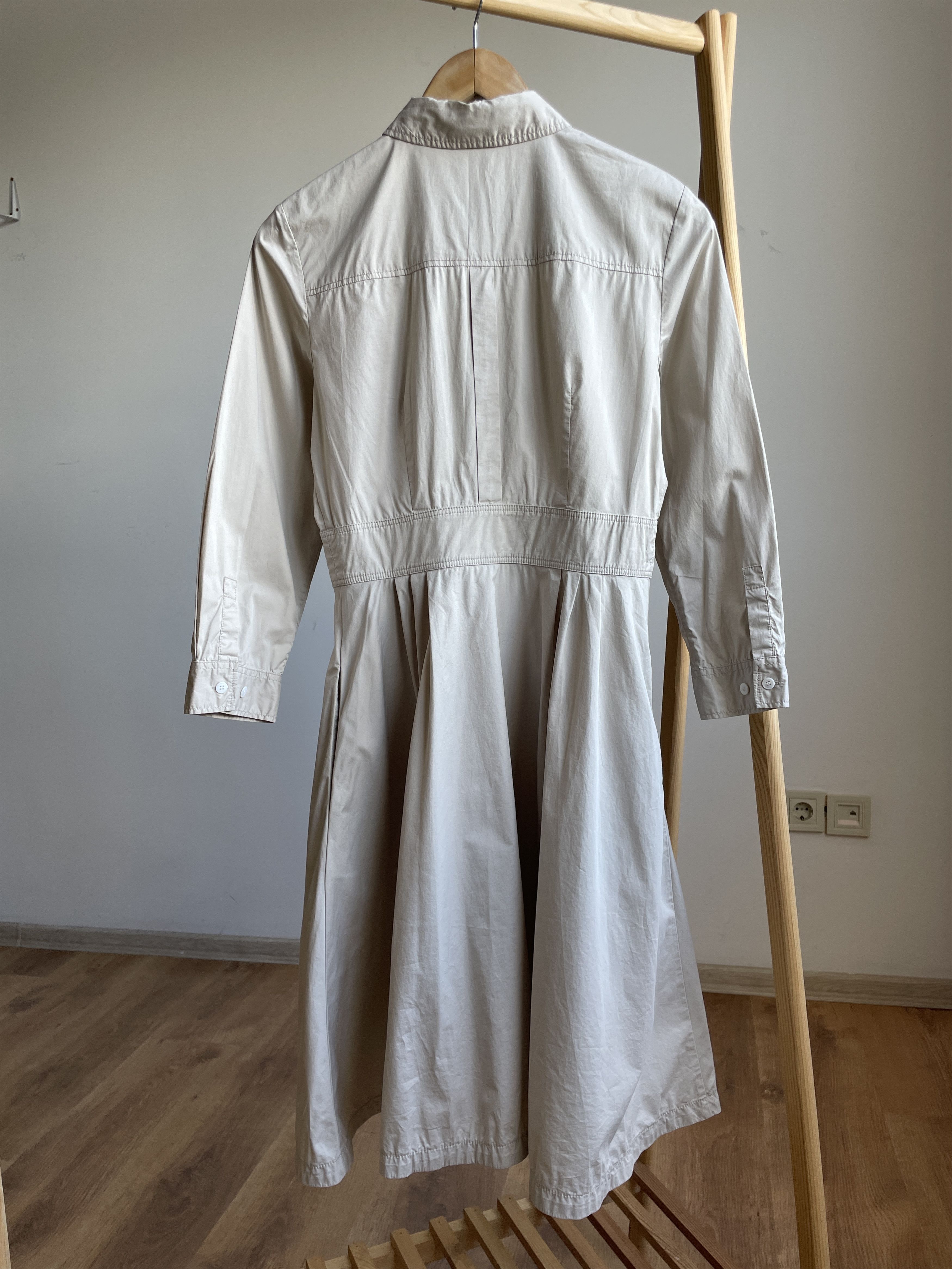 Club Monaco Club Monaco 3/4 Sleeves Cotton Midi Shirt Dress Size 4 Size S / US 4 / IT 40 - 2 Thumbnail
