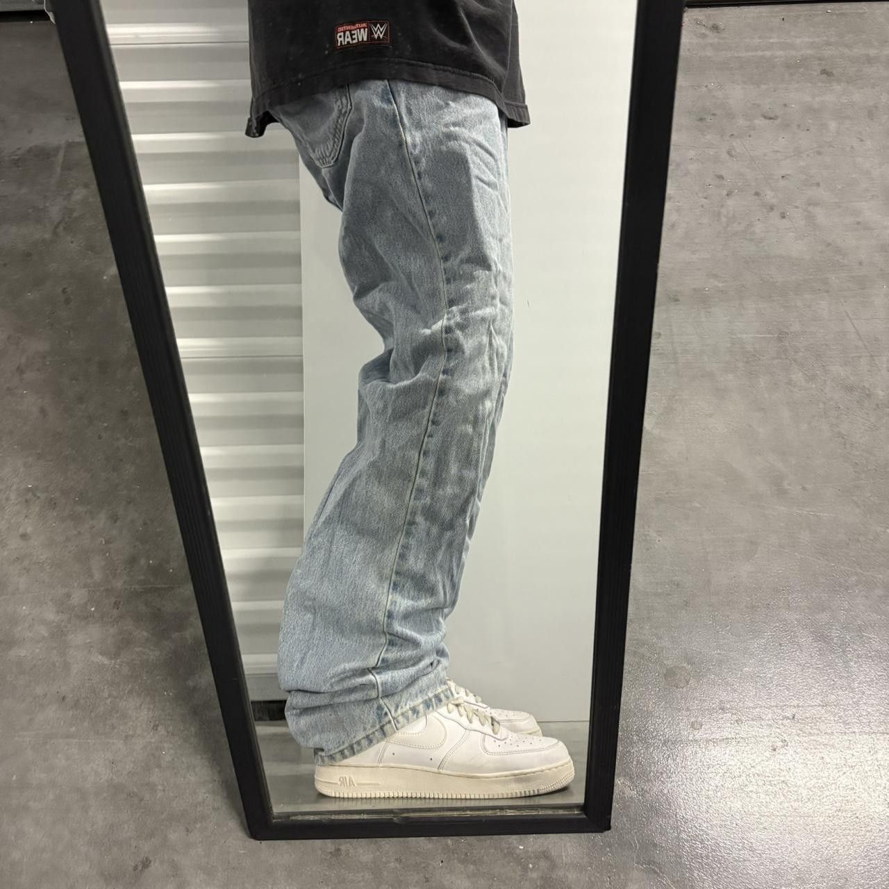 Levi's Crazy Vintage Y2K/2000s Levis Skater style Tall Light Blue Wash Denim Jeans! Size US 36 / EU 52 - 2 Thumbnail