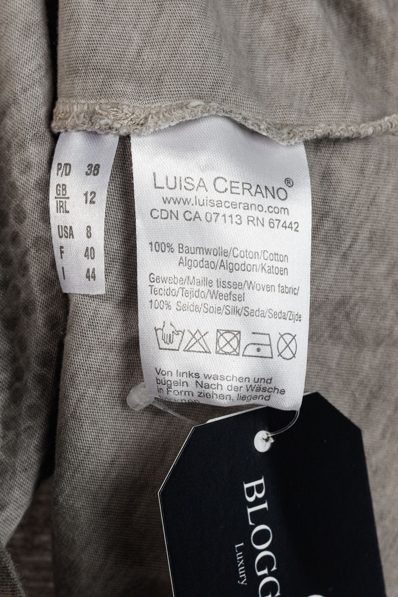 Luisa Cerano Luisa Cerano Grey Faded-Effect Rhinestone Muscle T-Shirt Size M / US 6-8 / IT 42-44 - 7 Thumbnail
