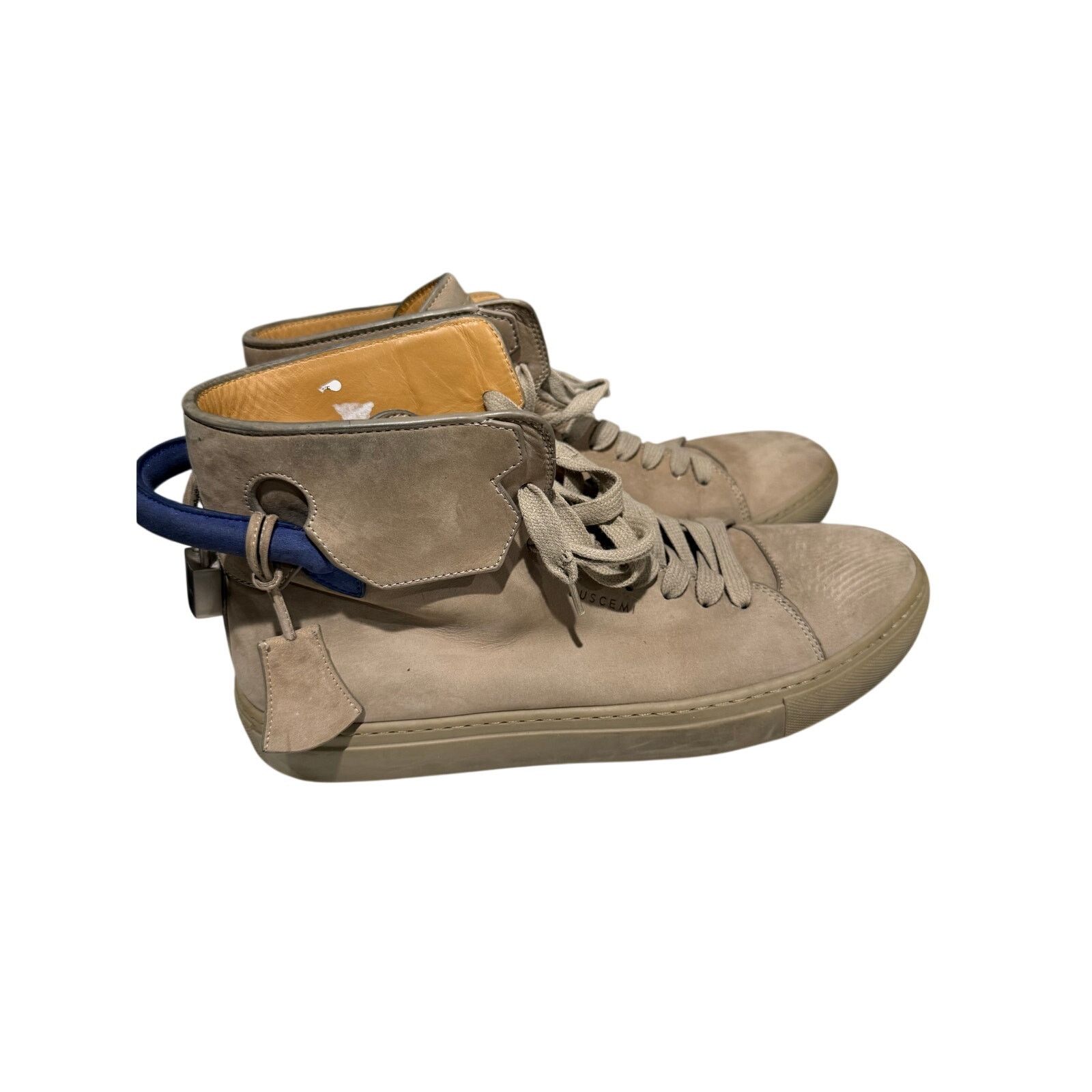 Buscemi Buscemi 100mm High-Top Suede Sneakers Mens EU 43 US 10 Blue Size US 10 / EU 43 - 1 Thumbnail