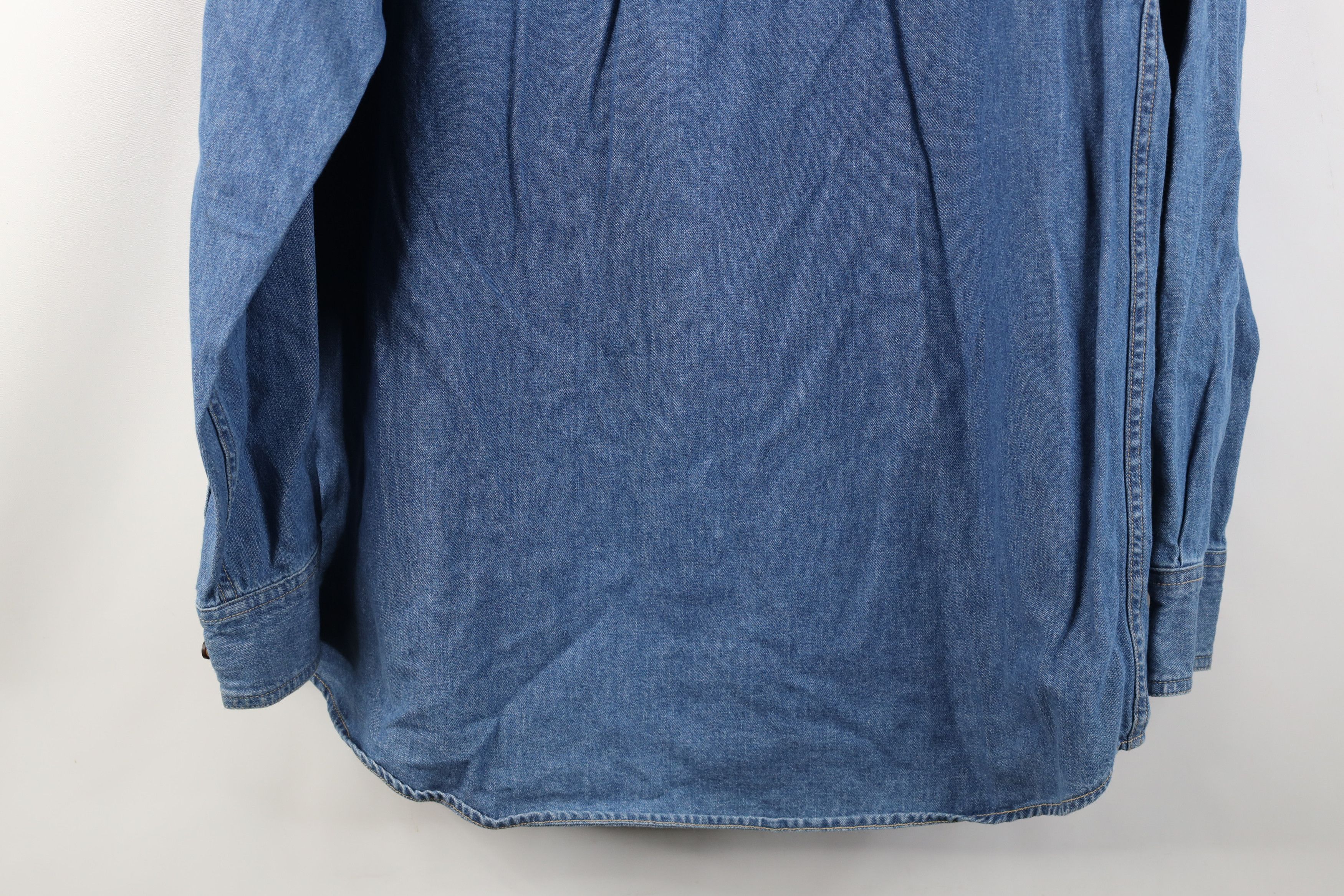 Vintage Vintage 90s John Deere Tractors Denim Button Down Shirt Size US S / EU 44-46 / 1 - 11 Thumbnail