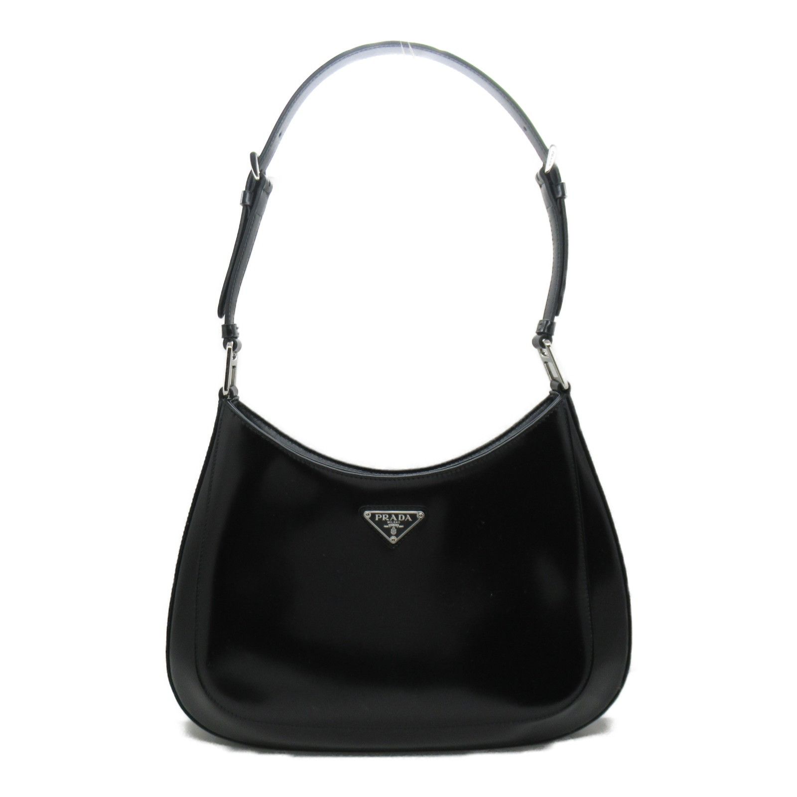 Prada Shoulder Bag Leather Black