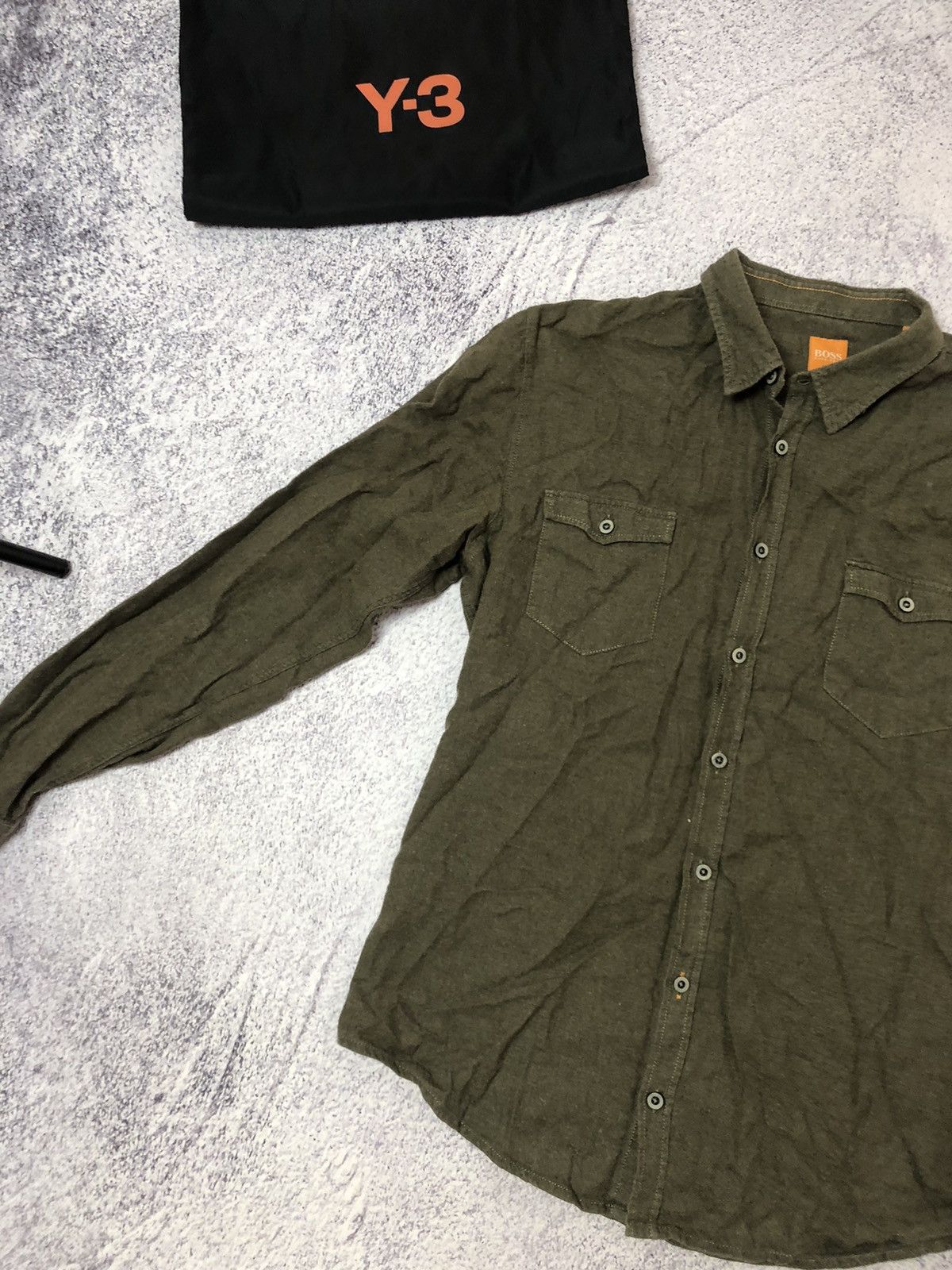 Hugo Boss × Vintage Hogo boss men’s shirt size L y2k casual ykk Size US L / EU 52-54 / 3 - 2 Thumbnail