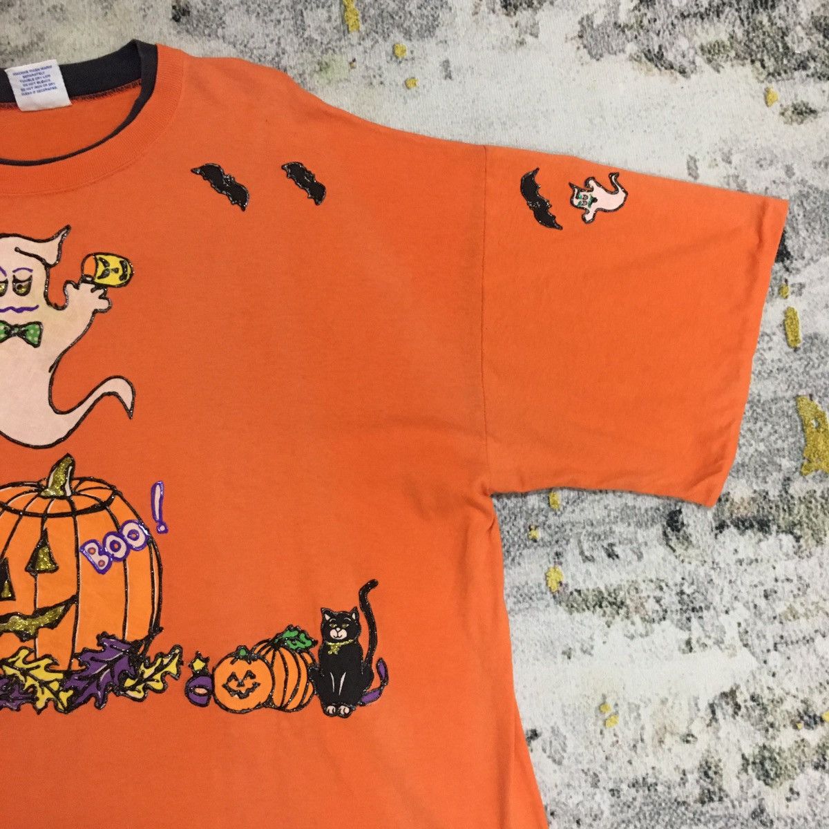Vintage Vintage Hallowen Boo Single Stitching Studded Tee Size US XL / EU 56 / 4 - 5 Thumbnail