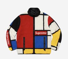 Supreme Reversible Colorblocked Fleece Jacket | Grailed