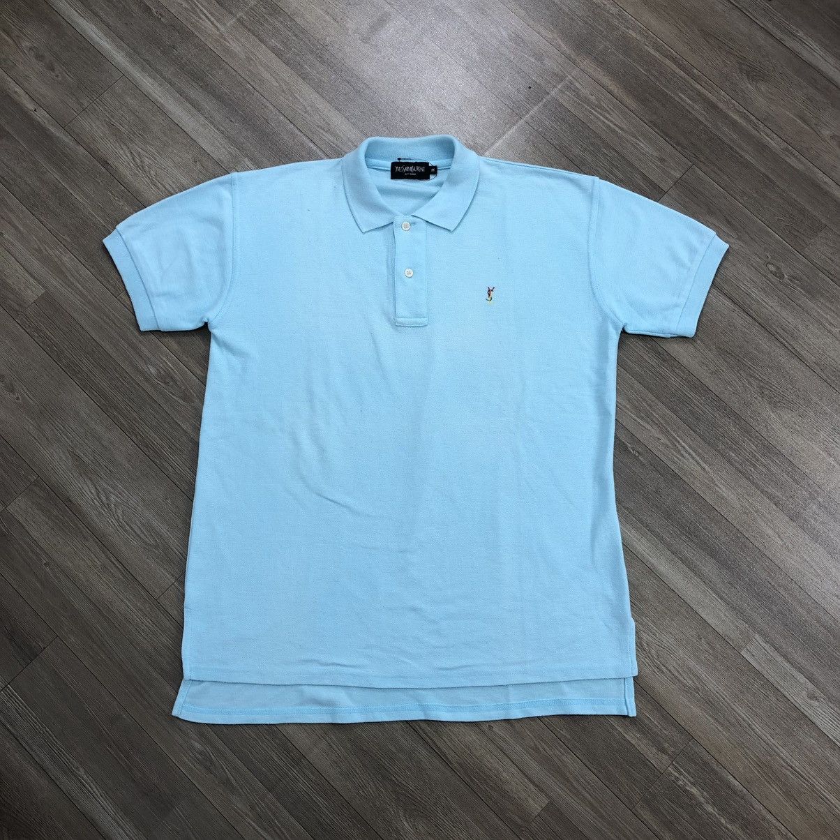 Vintage × Yves Saint Laurent 1990s Yves Saint Laurent Pure Homme YSL Iconic Polo Shirt Size US M / EU 48-50 / 2 - 1 Thumbnail