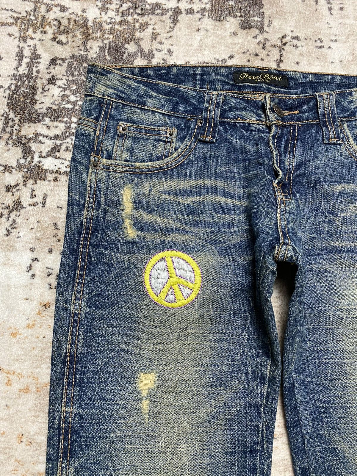 Hysteric Glamour Rare💥Rusty Crack Red PepperxPeace Jeans Size US 30 / EU 46 - 4 Thumbnail