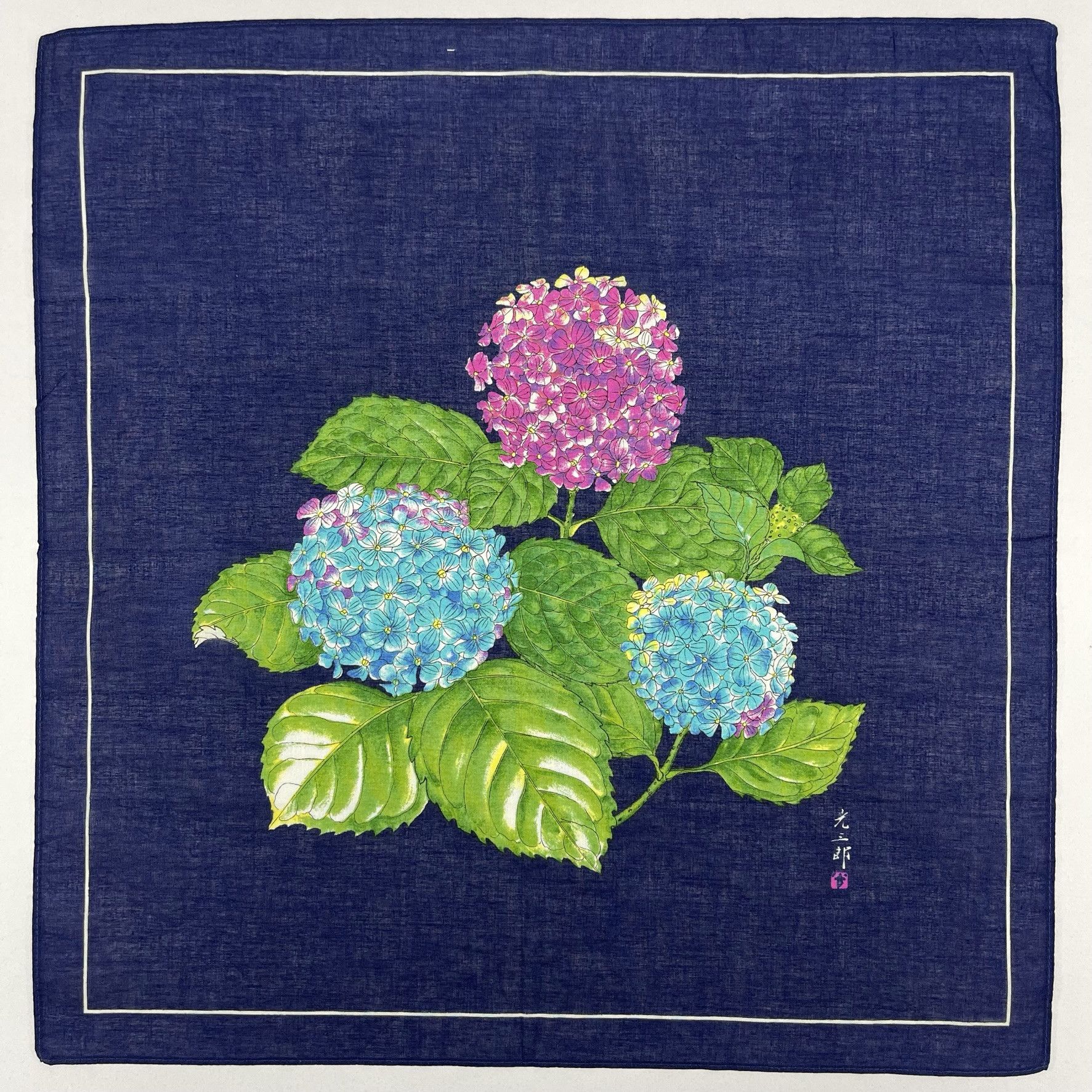 Japanese Brand Japanese Floral Handkerchief Collection Art - 5045 Size ONE SIZE - 2 Thumbnail