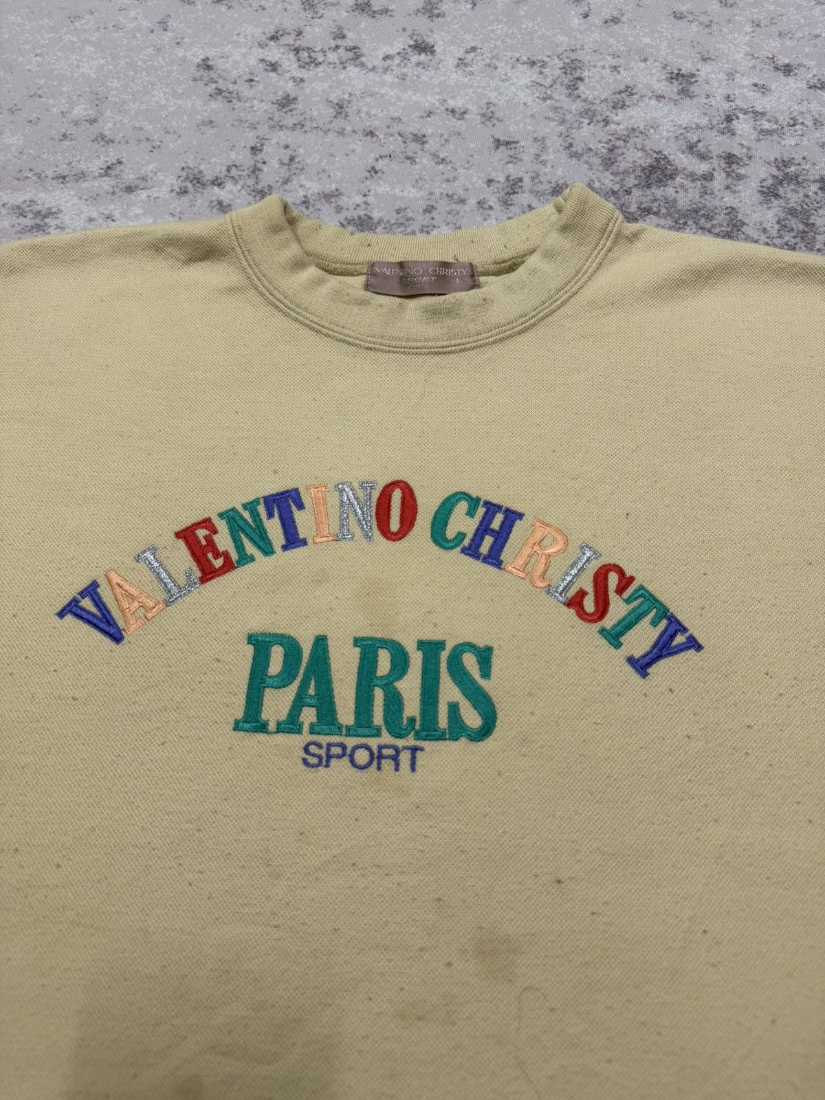 Valentino VINTAGE 90s VALENTINO CHRISTY PARIS SPORT BOXY SWEATERSHIRT Size M / US 6-8 / IT 42-44 - 4 Thumbnail