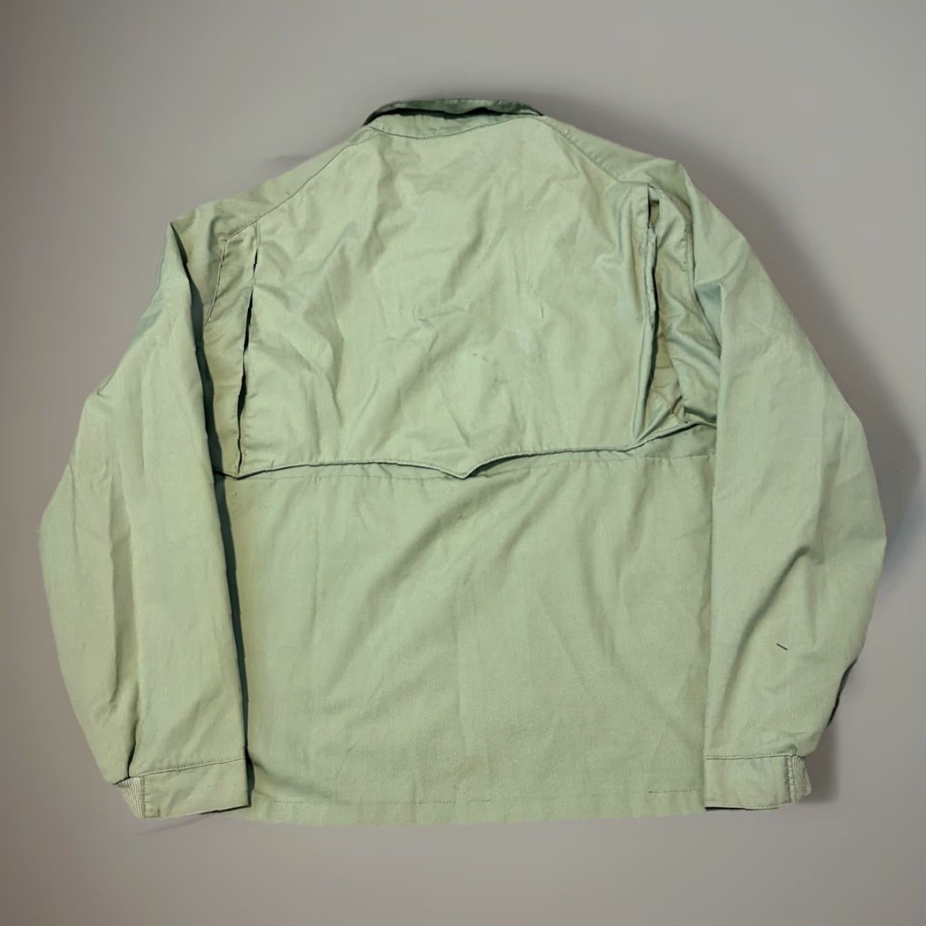 Vintage VINTAGE Sir Jac Light Green Full Zip Field Jacket Mens 46 Regular Cotton Blend Size 46 L-XL Green Field Jacket 60s Size US S / EU 44-46 / 1 - 2 Thumbnail