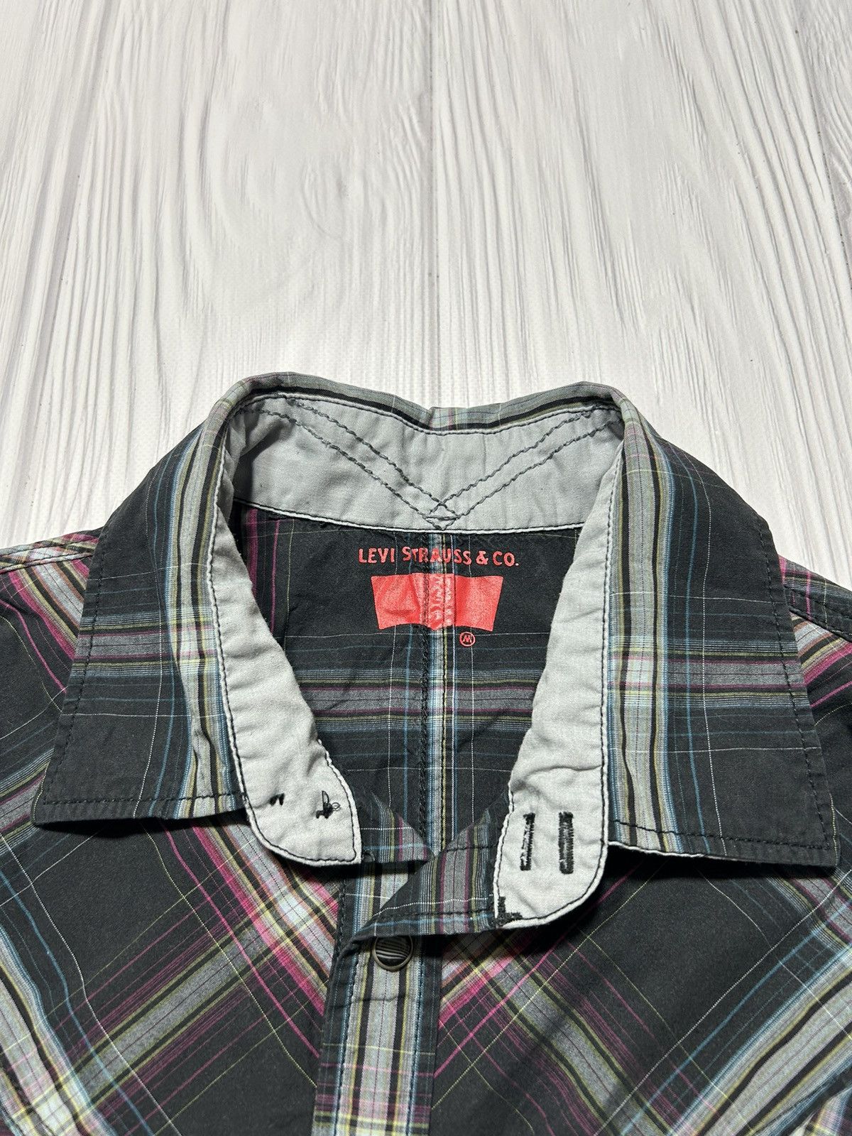 Levi's Levis Indian Skull Check Plaid Shirt Overshirt Size US M / EU 48-50 / 2 - 9 Thumbnail