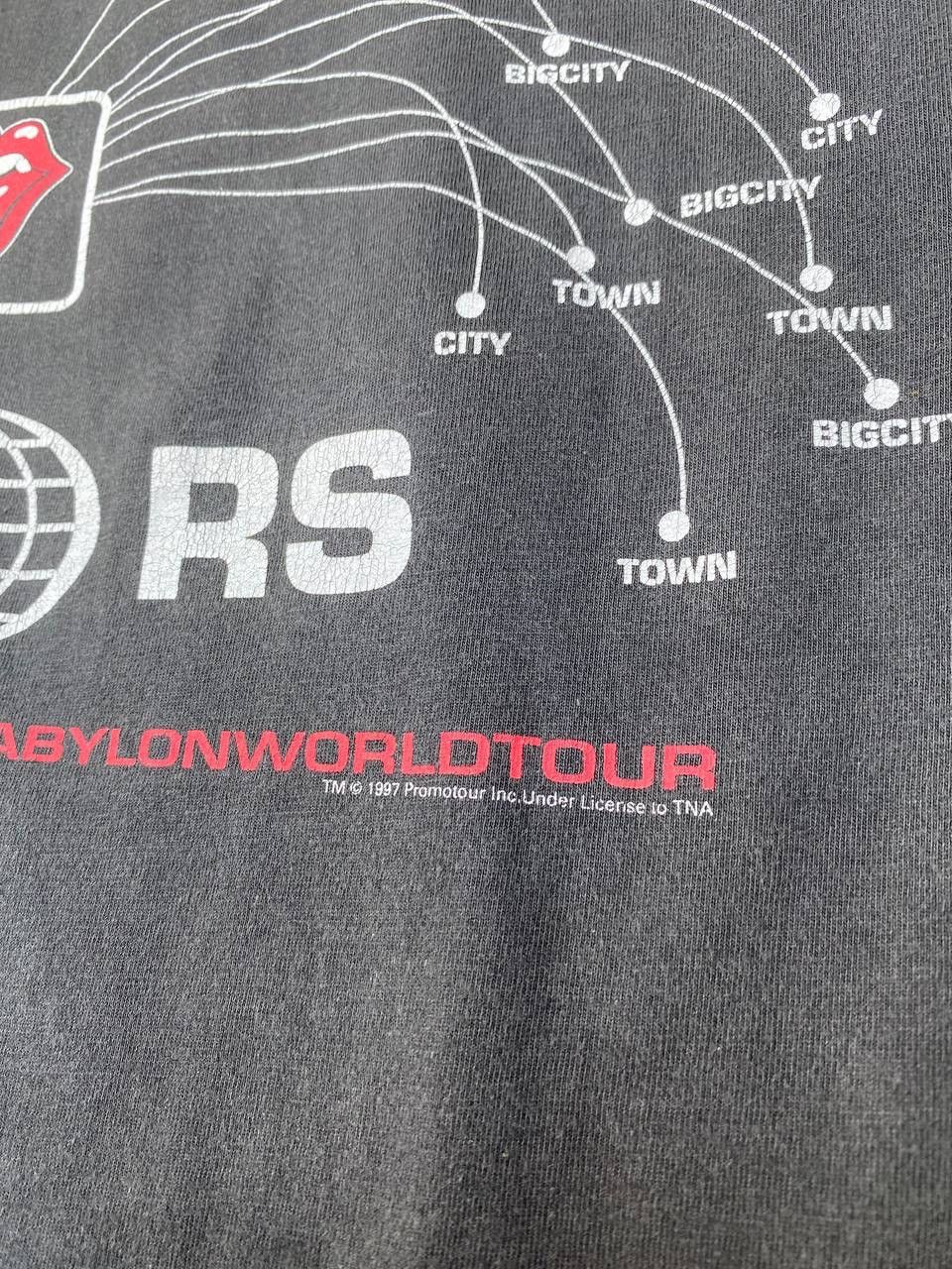 The Rolling Stones Vintage The Rolling Stones 1998 World Tour Big Logo 90s Tee Size US L / EU 52-54 / 3 - 12 Thumbnail