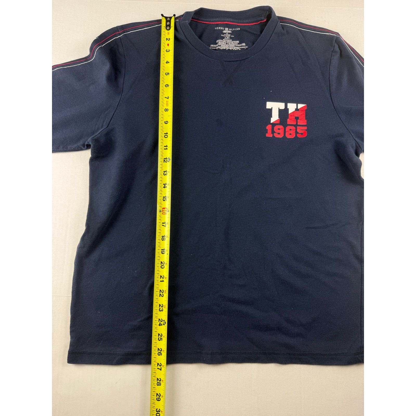 Tommy Hilfiger Tommy Hilfiger Men's Blue Long Sleeve Graphic Sleepwear Tee Size US L / EU 52-54 / 3 - 2 Thumbnail