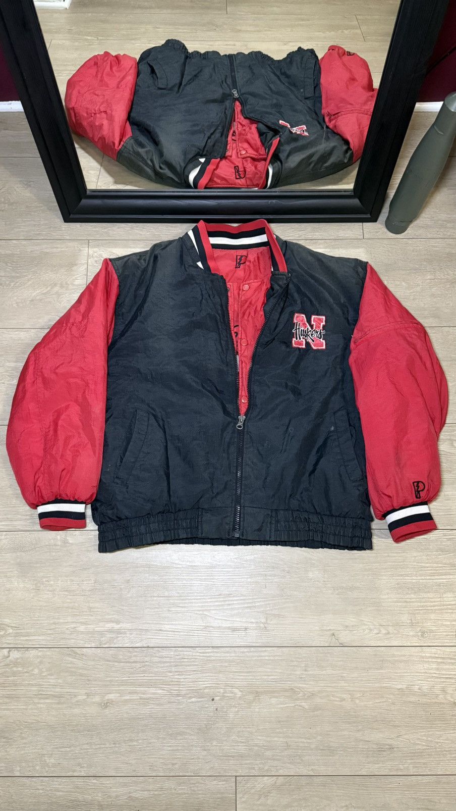 Pro Player Vintage / Y2K Pro Player Reversible Huskers Windbreaker Size US XL / EU 56 / 4 - 6 Thumbnail
