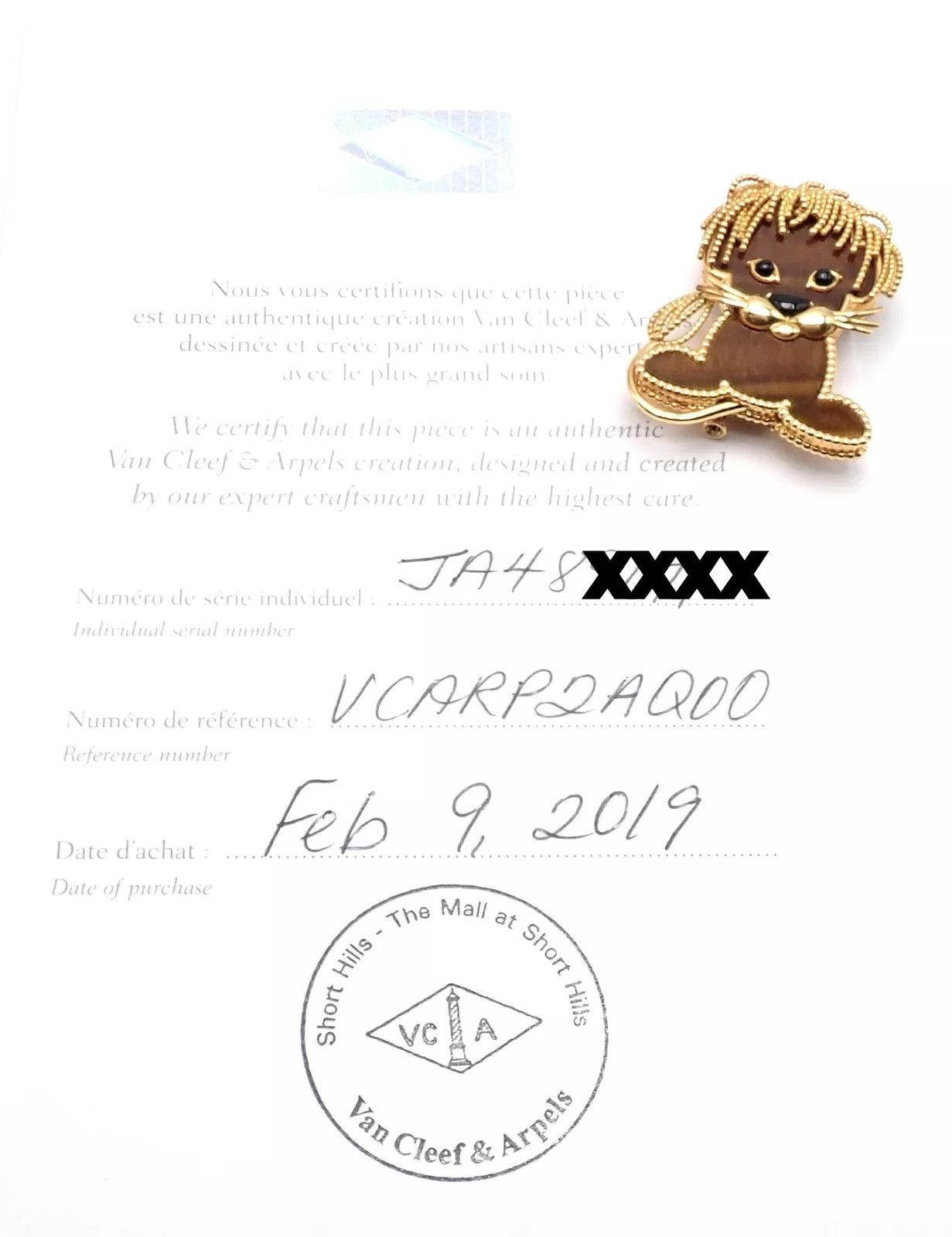 Van Cleef & Arpels Van Cleef & Arpels 18k Yellow Gold Tiger Eye Lucky Animals Size ONE SIZE - 8 Thumbnail