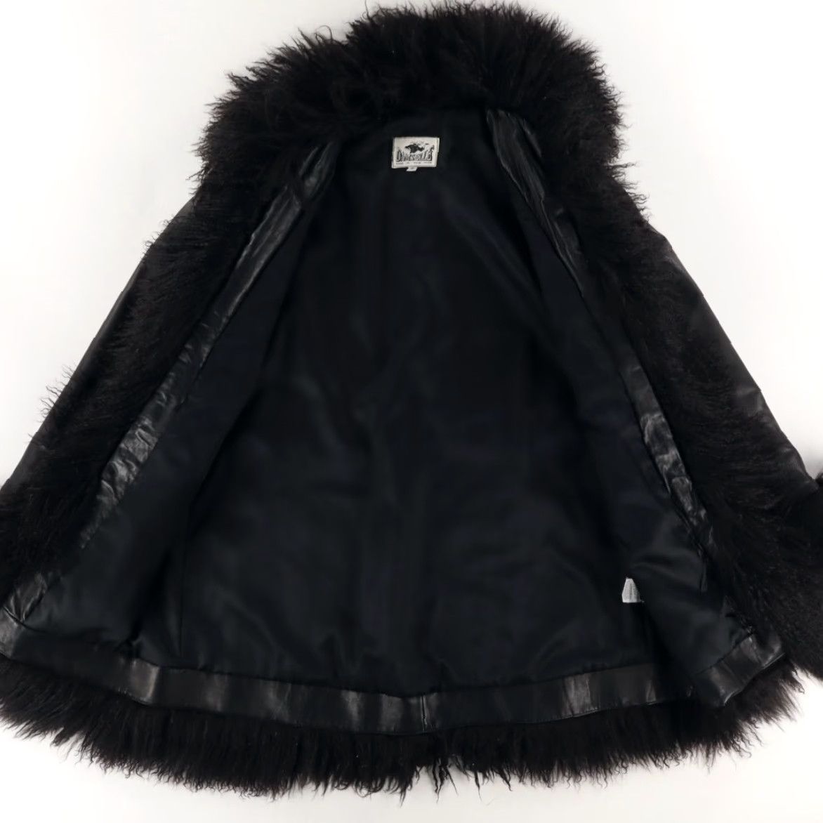 Vintage VTG Damselle Leather Fuzzy Trim Jacket Black Women's S Jacket Ladies S VTG Damselle Leather Fuzzy Trim Solid Long Sleeve Jacket Black Women’s S Size S / US 4 / IT 40 - 3 Thumbnail