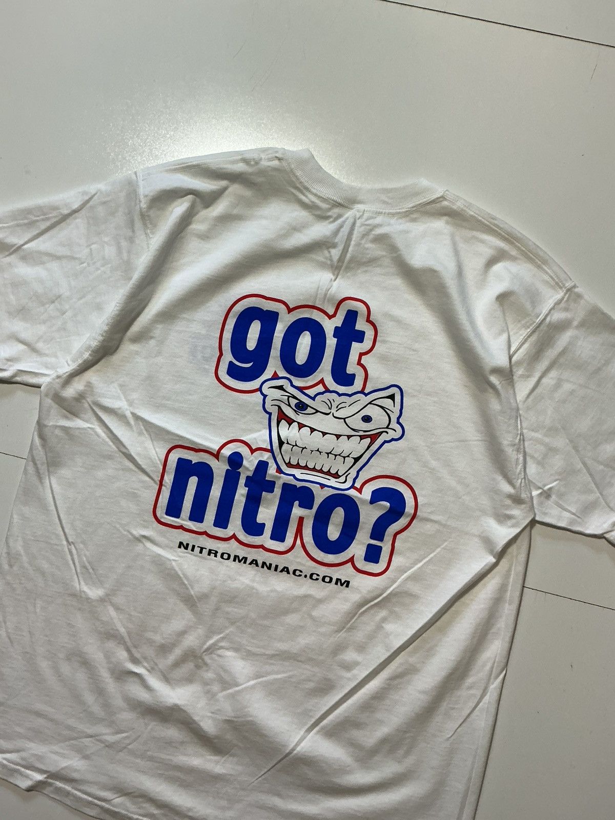 Vintage Vintage Nitro Maniac "Got Nitro?" Racing Graphic S/S T-Shirt Size US XL / EU 56 / 4 - 5 Thumbnail