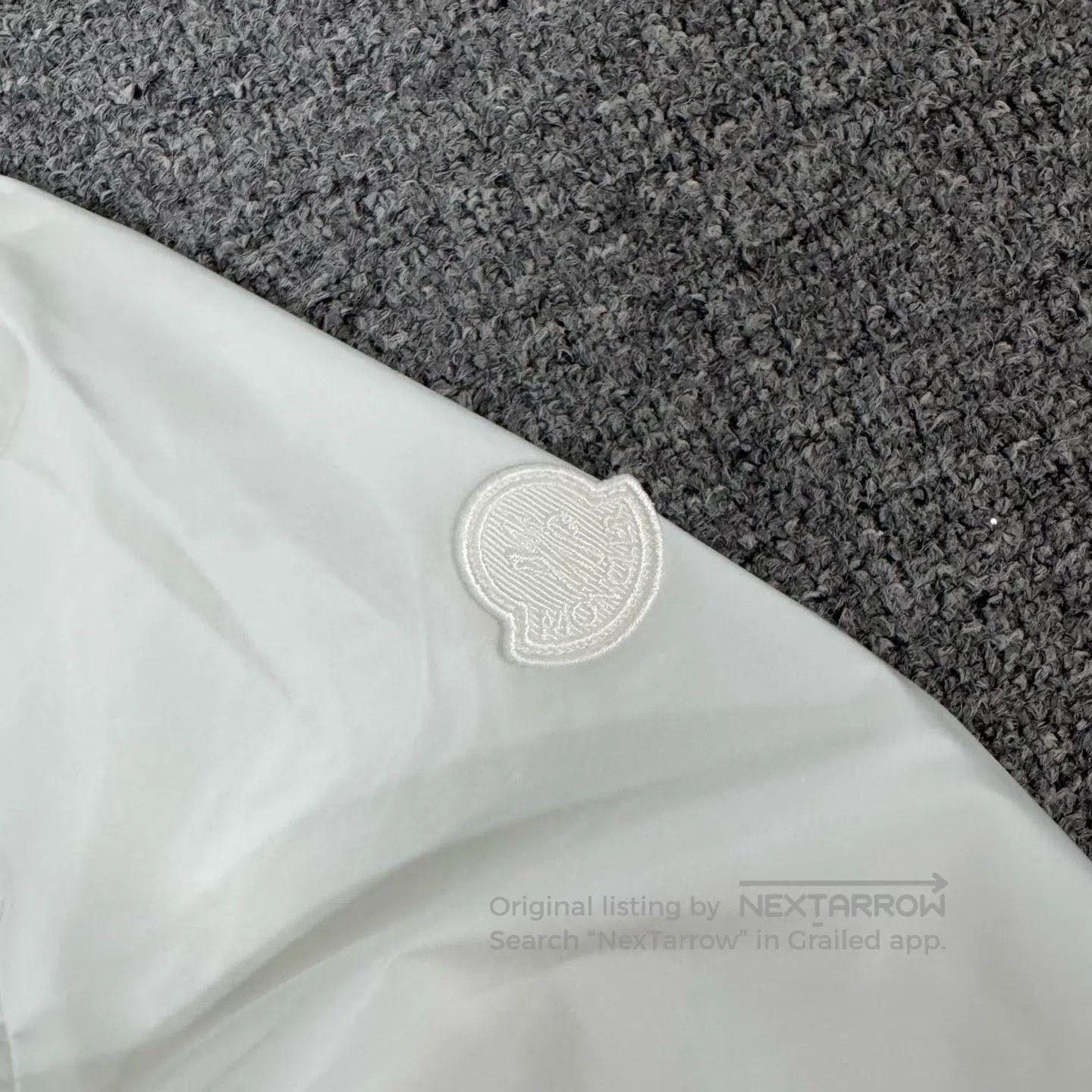 Moncler Moncler Armband-style white outdoor jacket| Size M / US 6-8 / IT 42-44 - 4 Thumbnail