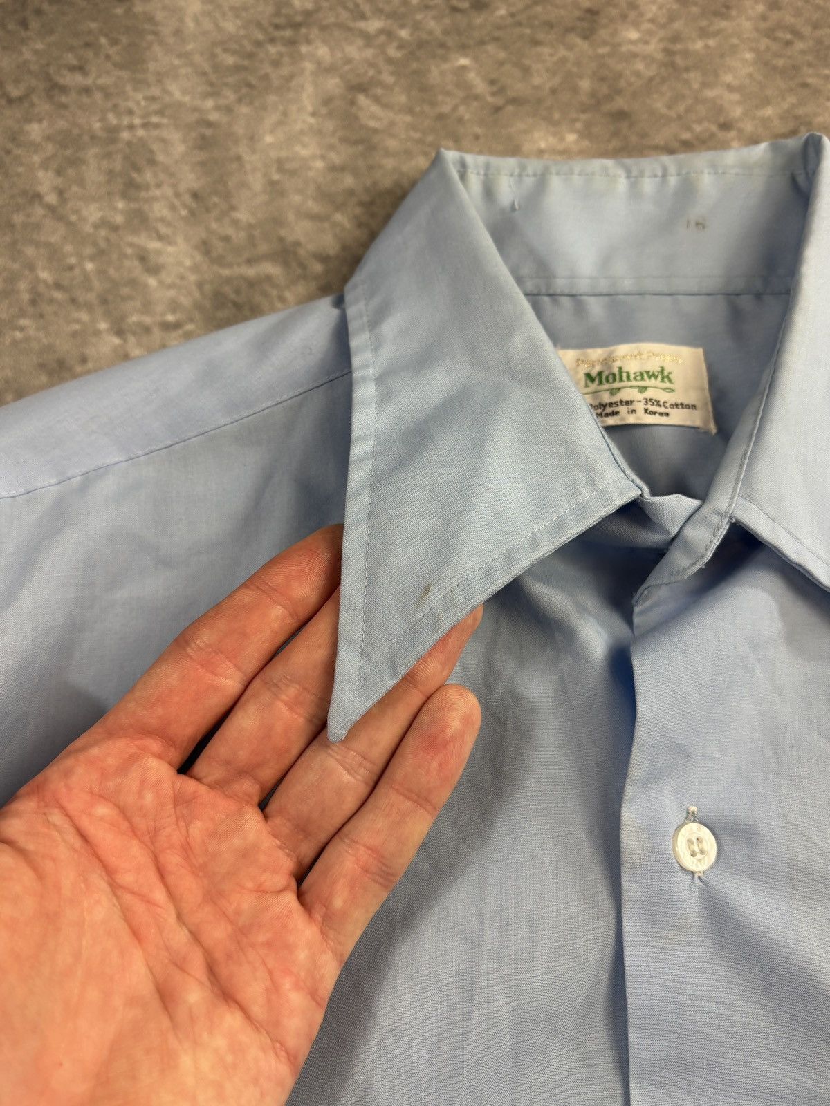 Vintage 1980s Vintage Work Shirt Perma Press Mohawk Shortsleeve 70s Size US S / EU 44-46 / 1 - 4 Thumbnail