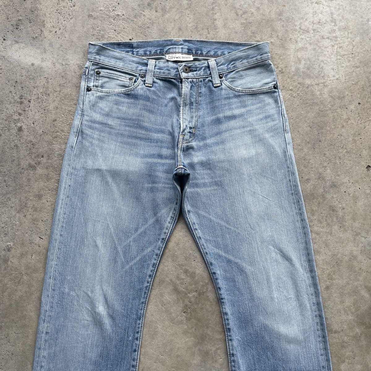 Japanese Brand × Jean × StraightFaded Vintage Made In Nippon Straight Faded Jean Japan Denim Pants Size US 32 / EU 48 - 3 Thumbnail