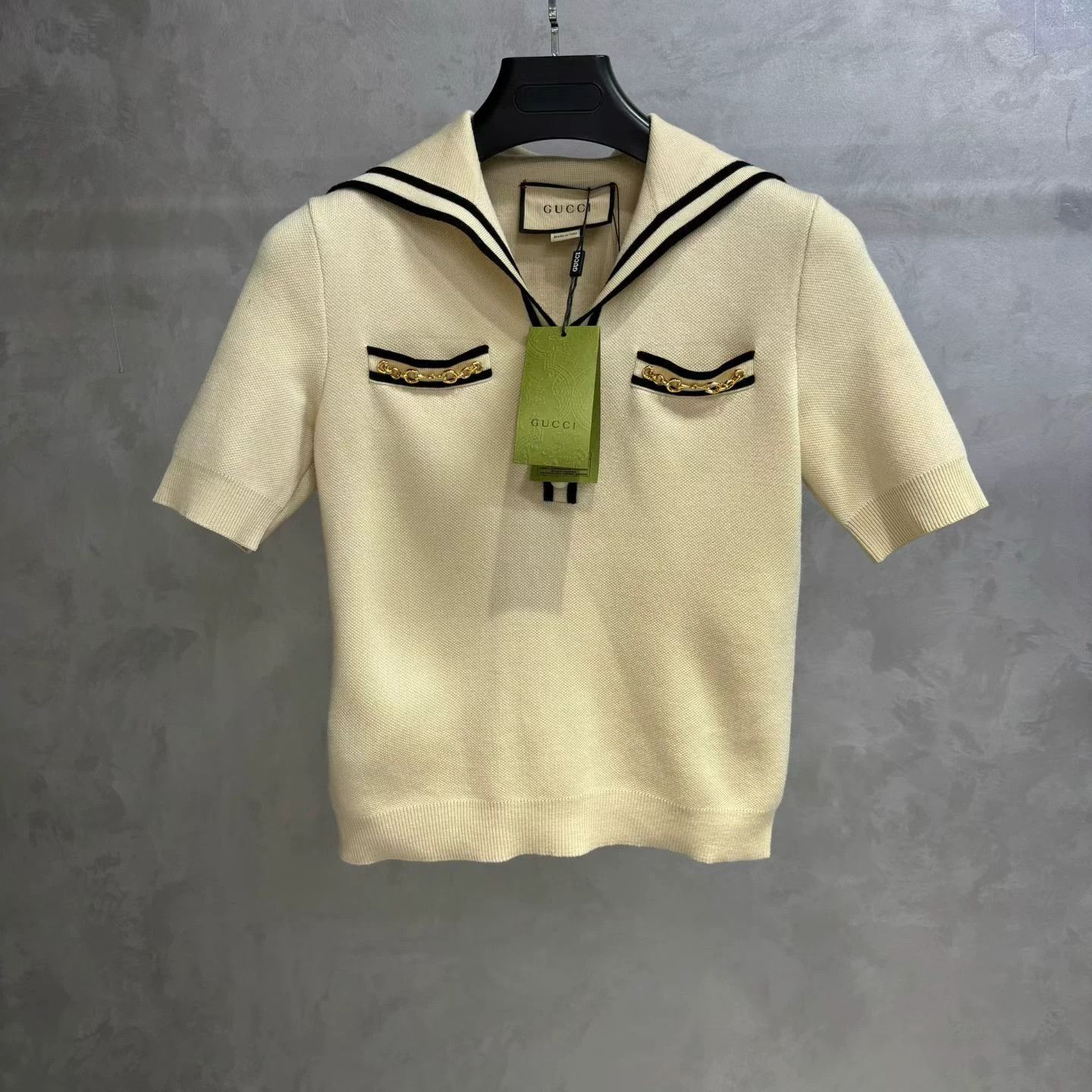 Gucci Gucci Knit Beige T-Shirt XS Women Size XS / US 0-2 / IT 36-38 - 1 Thumbnail