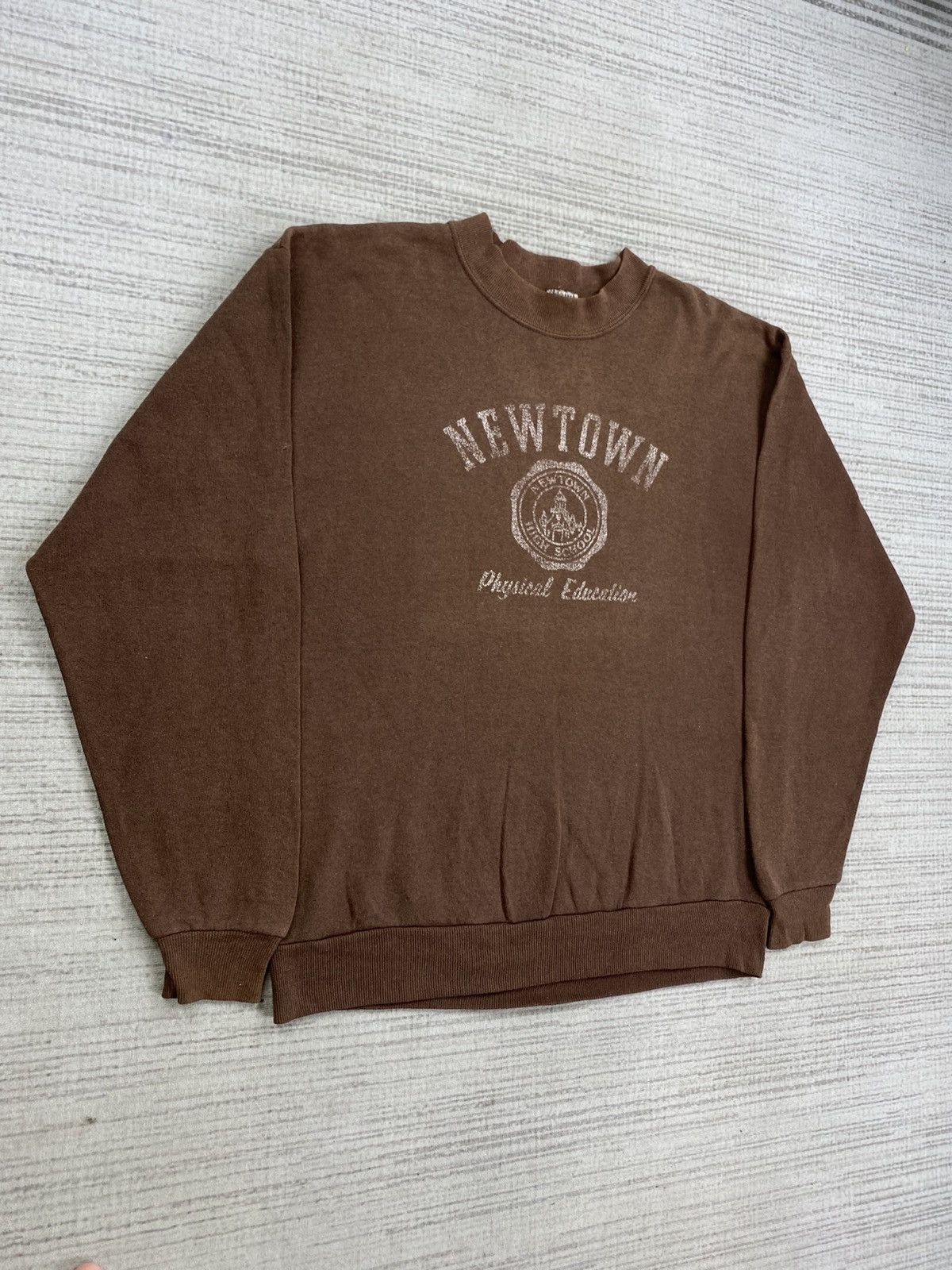 Jerzees Vintage 90s Jerzees Newtown Spellout Longsleeve Sweatshirt Size US M / EU 48-50 / 2 - 3 Thumbnail