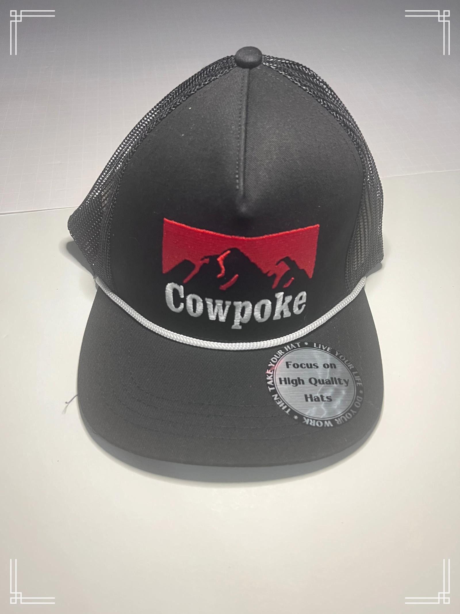 Designer Cowpoke Black Trucker Hat Size ONE SIZE - 1 Thumbnail