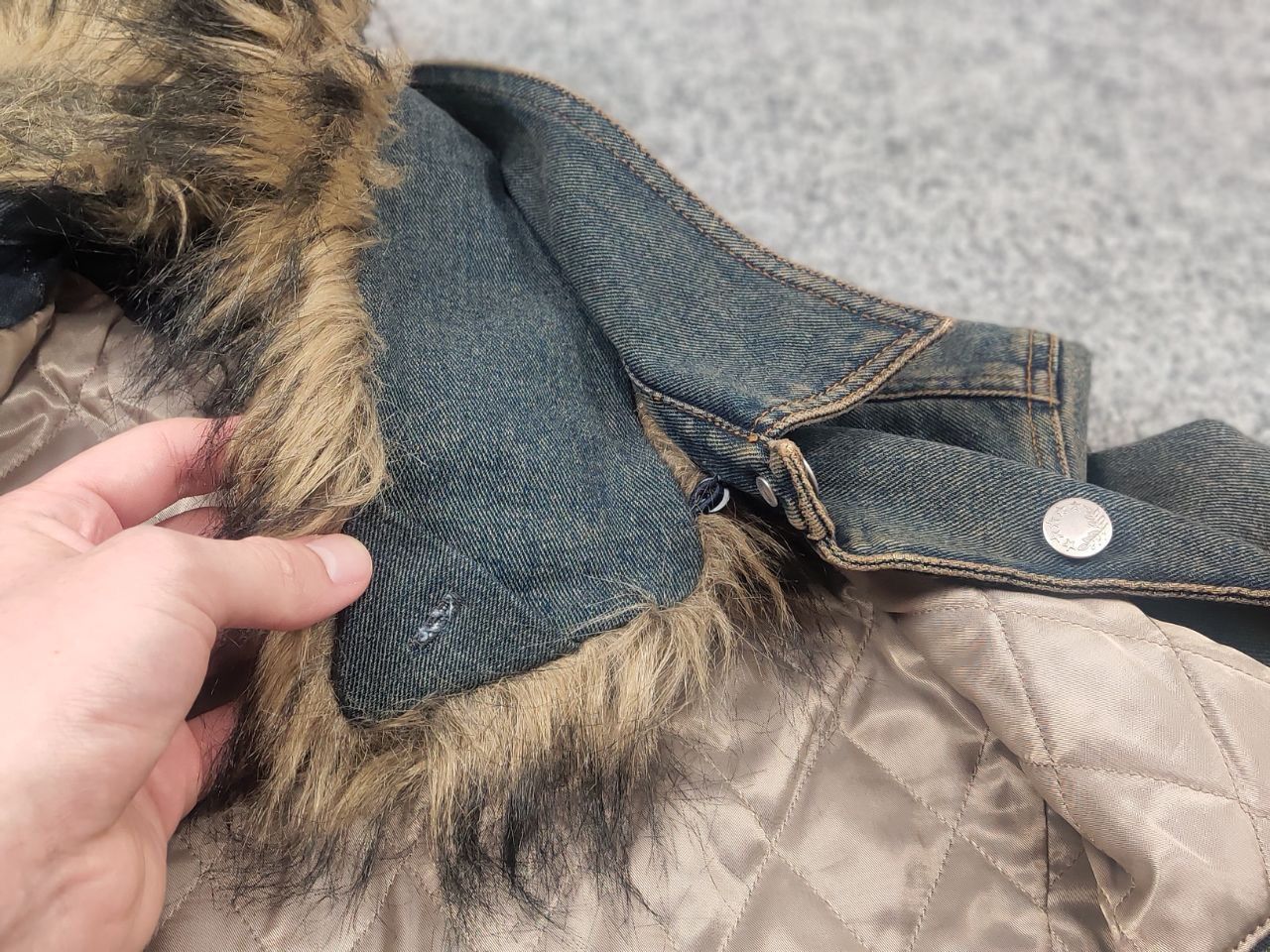Hysteric Glamour Vintage Y2K Clockhouse denim Fur Jacket if six was nine LGB Size M / US 6-8 / IT 42-44 - 11 Thumbnail