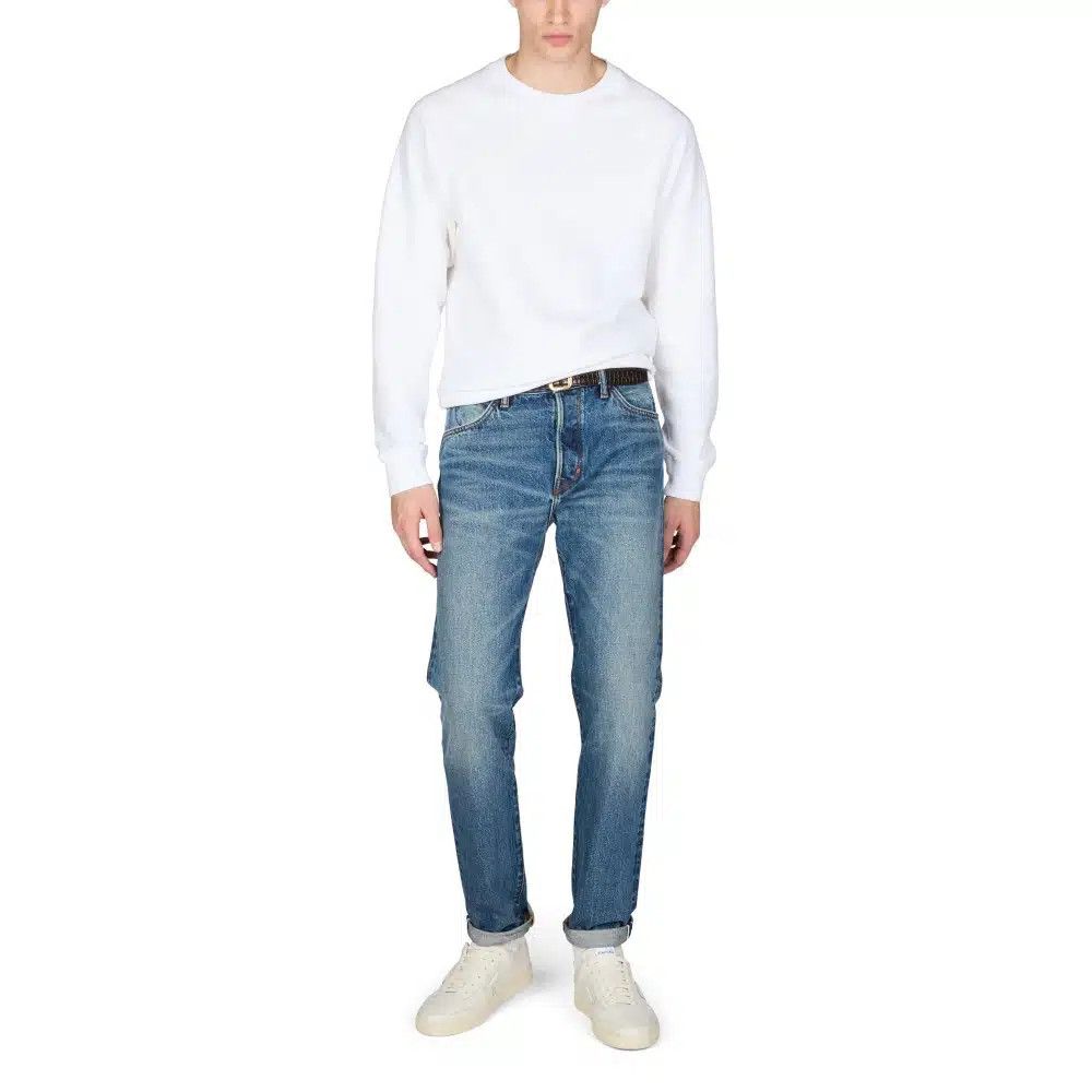 Tom Ford o1loc1c1225 DPR001 Selvedge Standard Fit Denim in Blue Size US 30 / EU 46 - 2 Thumbnail