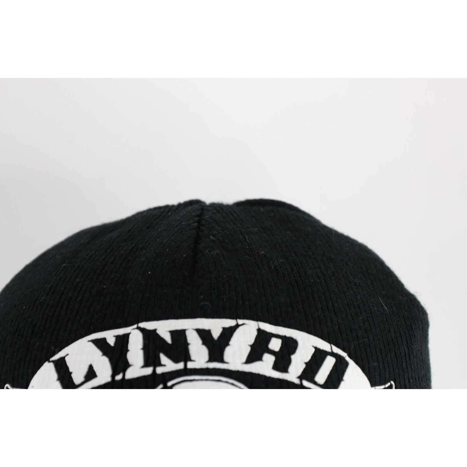 Vintage Vintage 90s Y2K Spell Out Lynyrd Skynyrd Band Skull Beanie Size ONE SIZE - 3 Thumbnail