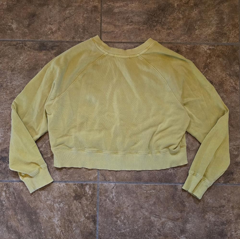 Designer Yellow Muted C+P Cropped Sweater Long Sleeve Size M / US 6-8 / IT 42-44 - 2 Thumbnail