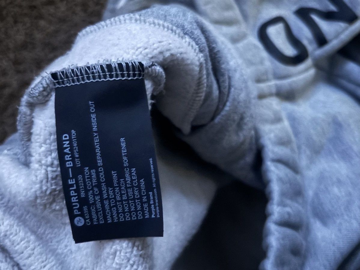 Purple purple brand grey and black lettering sweatpants Size US 35 - 3 Thumbnail